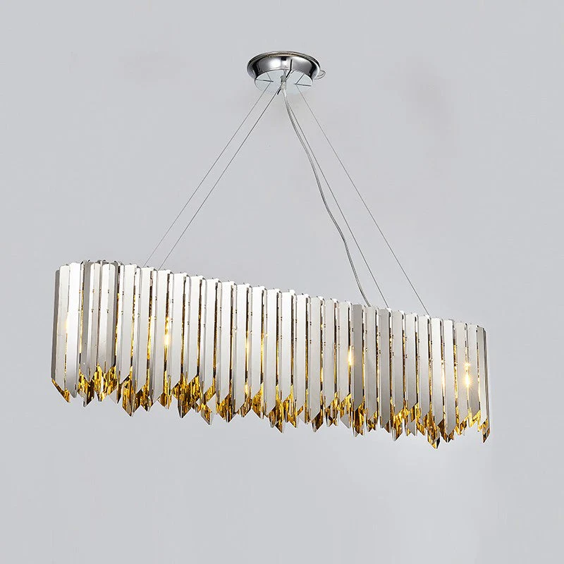 Modern design chrome metal 10 lights chandelier - Image 1