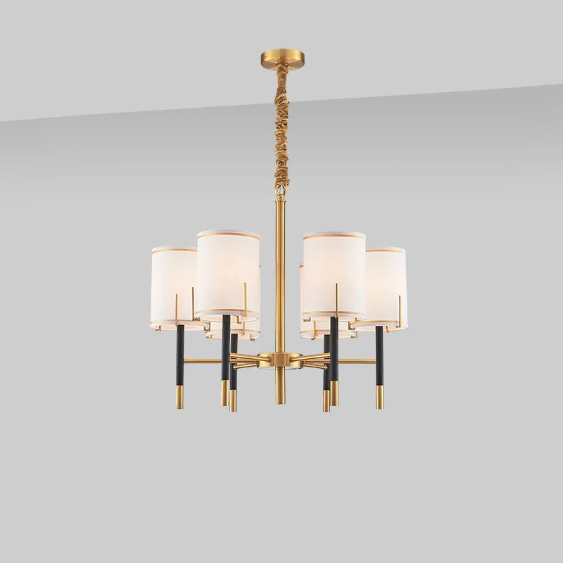 Postmodern style gold indoor 6 lights chandelier - Image 1