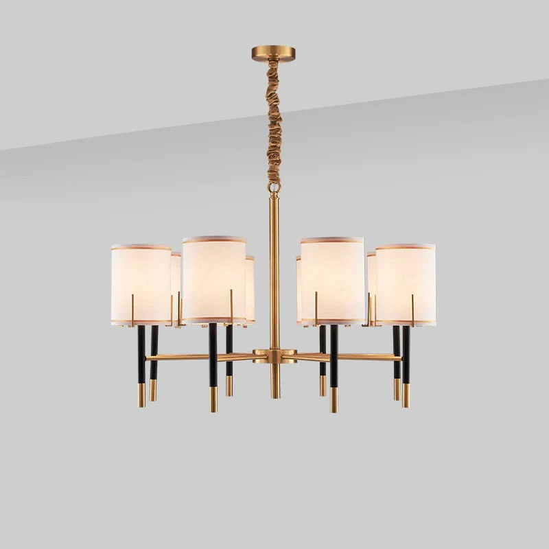 Postmodern style gold indoor 8 lights chandelier - Image 1