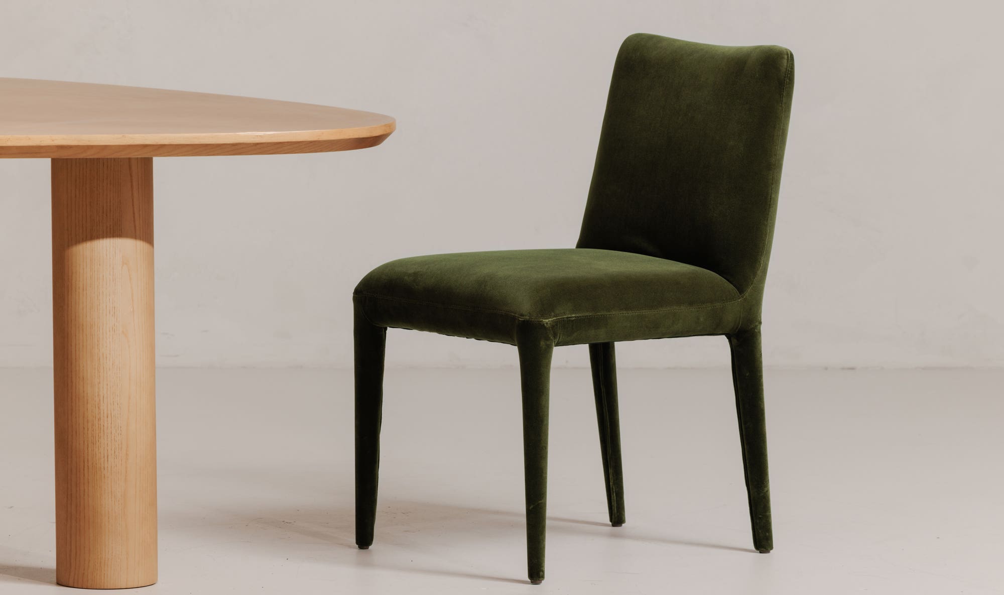 Moe's Home Calla Dining Chair Green Velvet - Set Of Two - Image 2