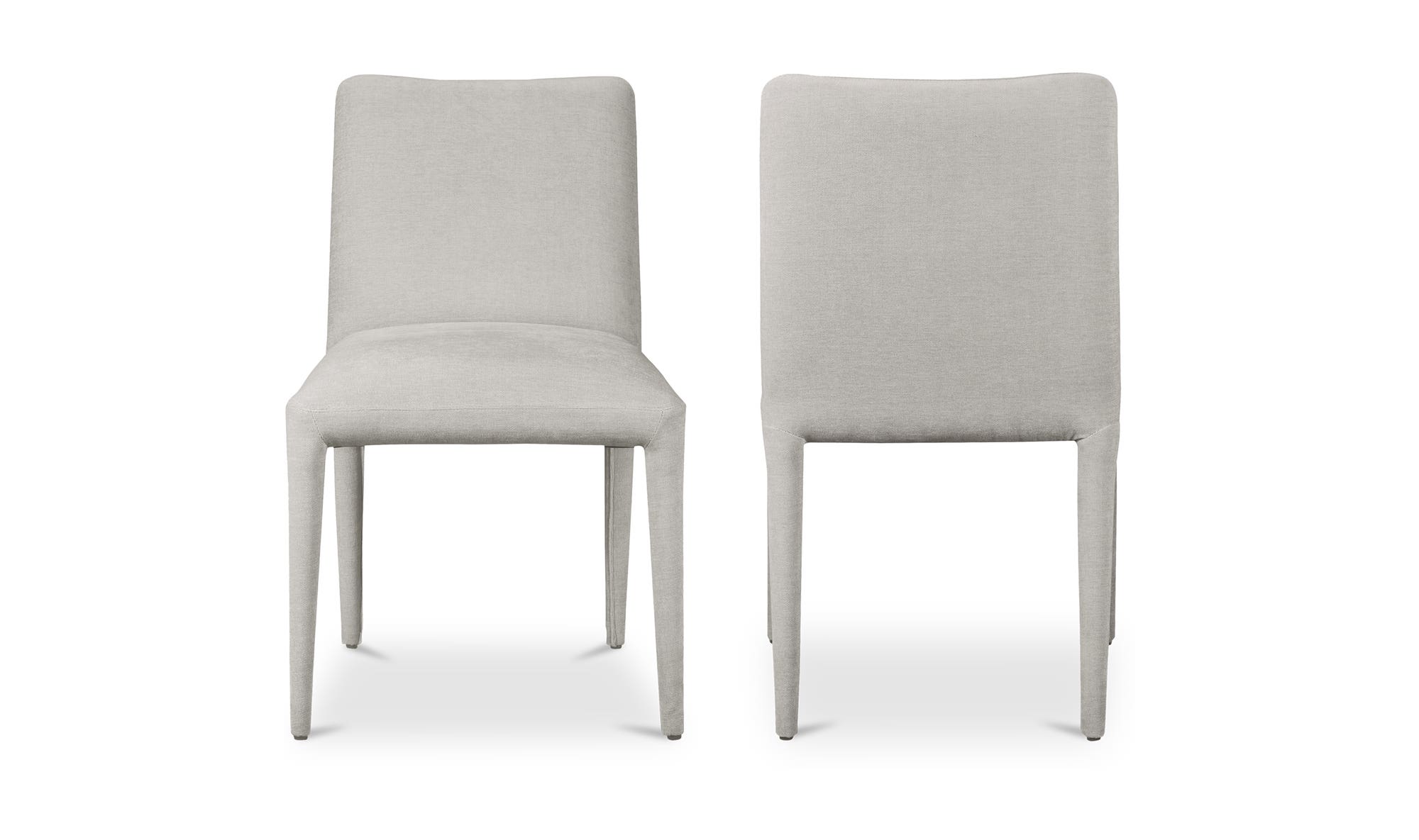 Moe's Home Calla Dining Chair Light Grey - Set Of Two - Image 3