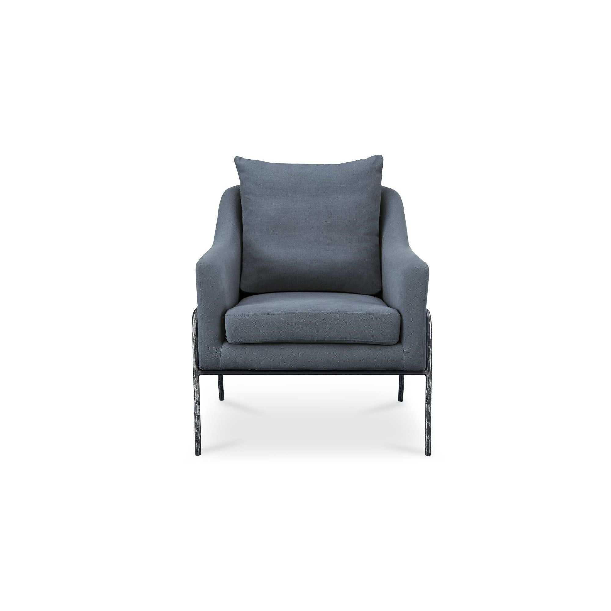Moe’s Home Collection Archer Slate Blue Accent Chair