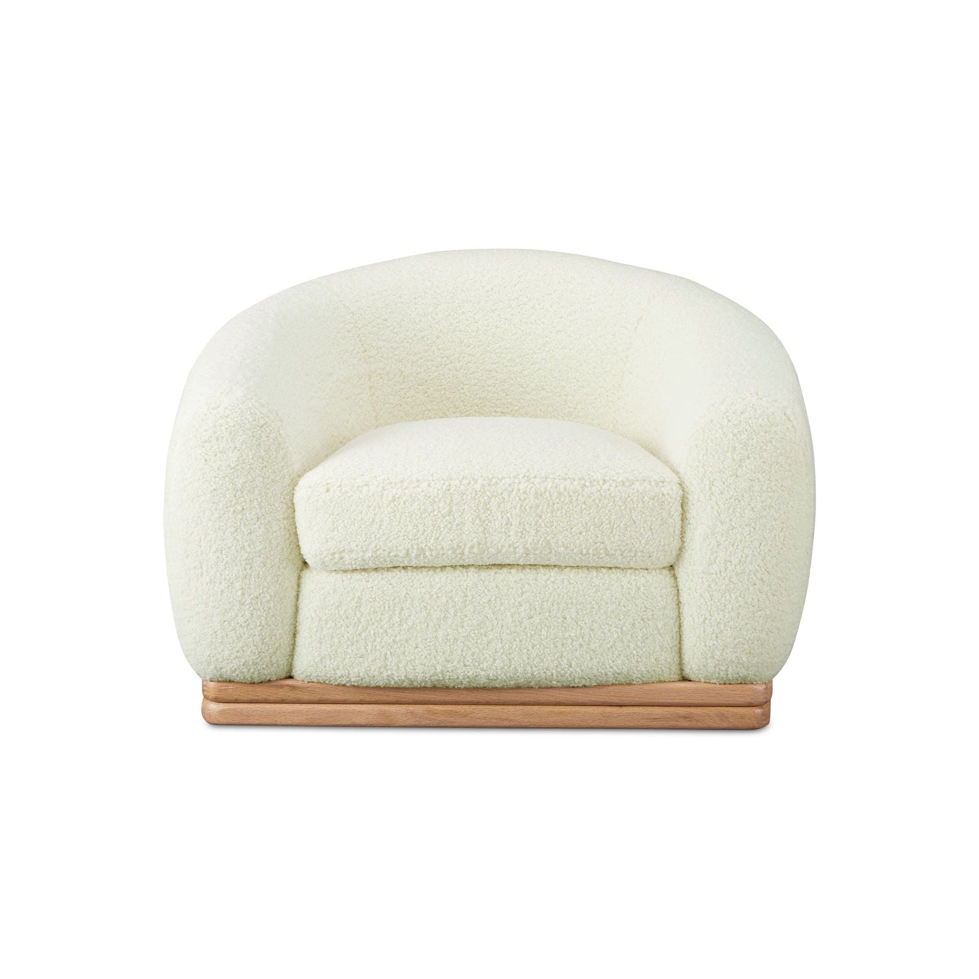 Moe’s Home Collection Marlowe Cream Lounge Chair