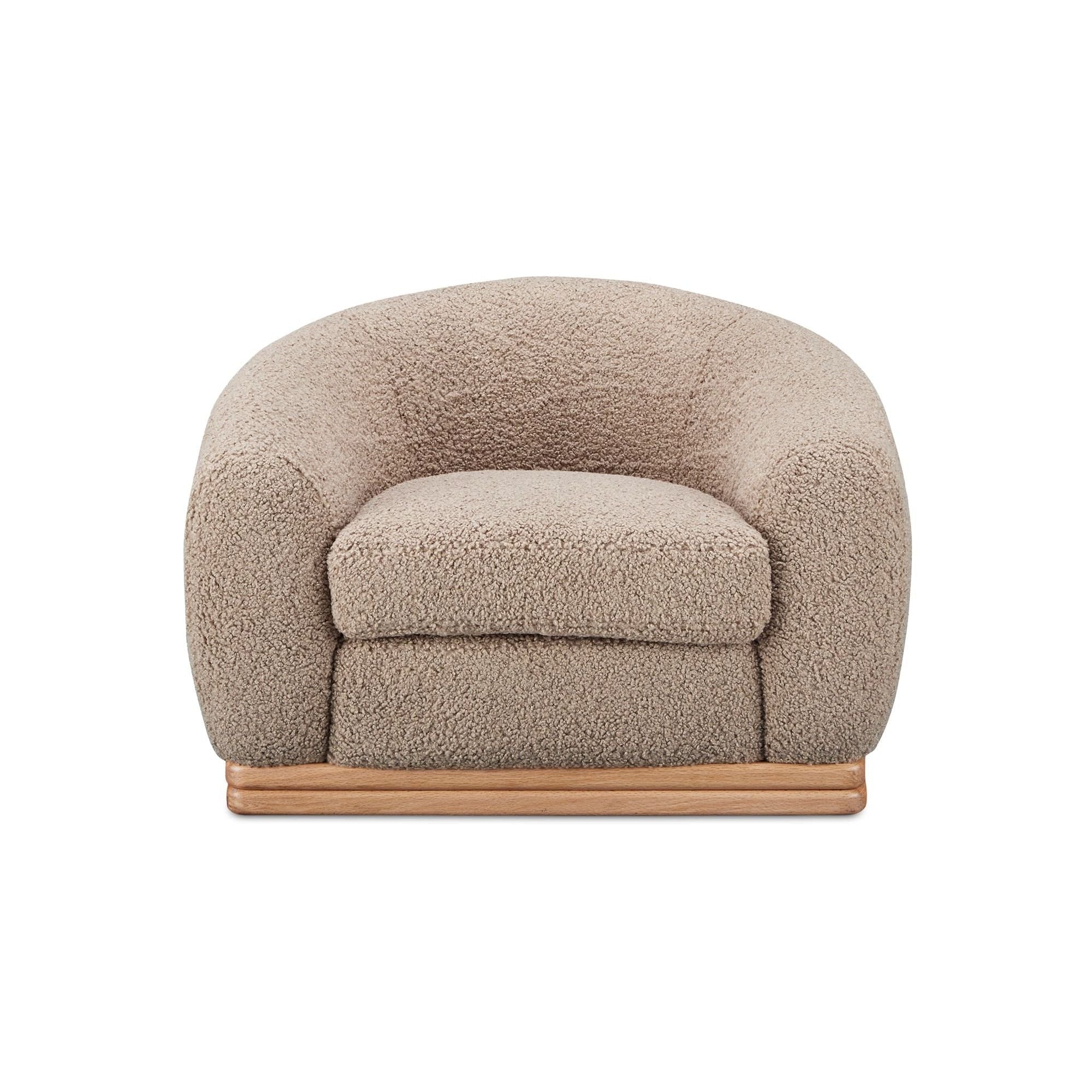 Moe's Home Collection Marlowe Taupe Lounge Chair - Image 1