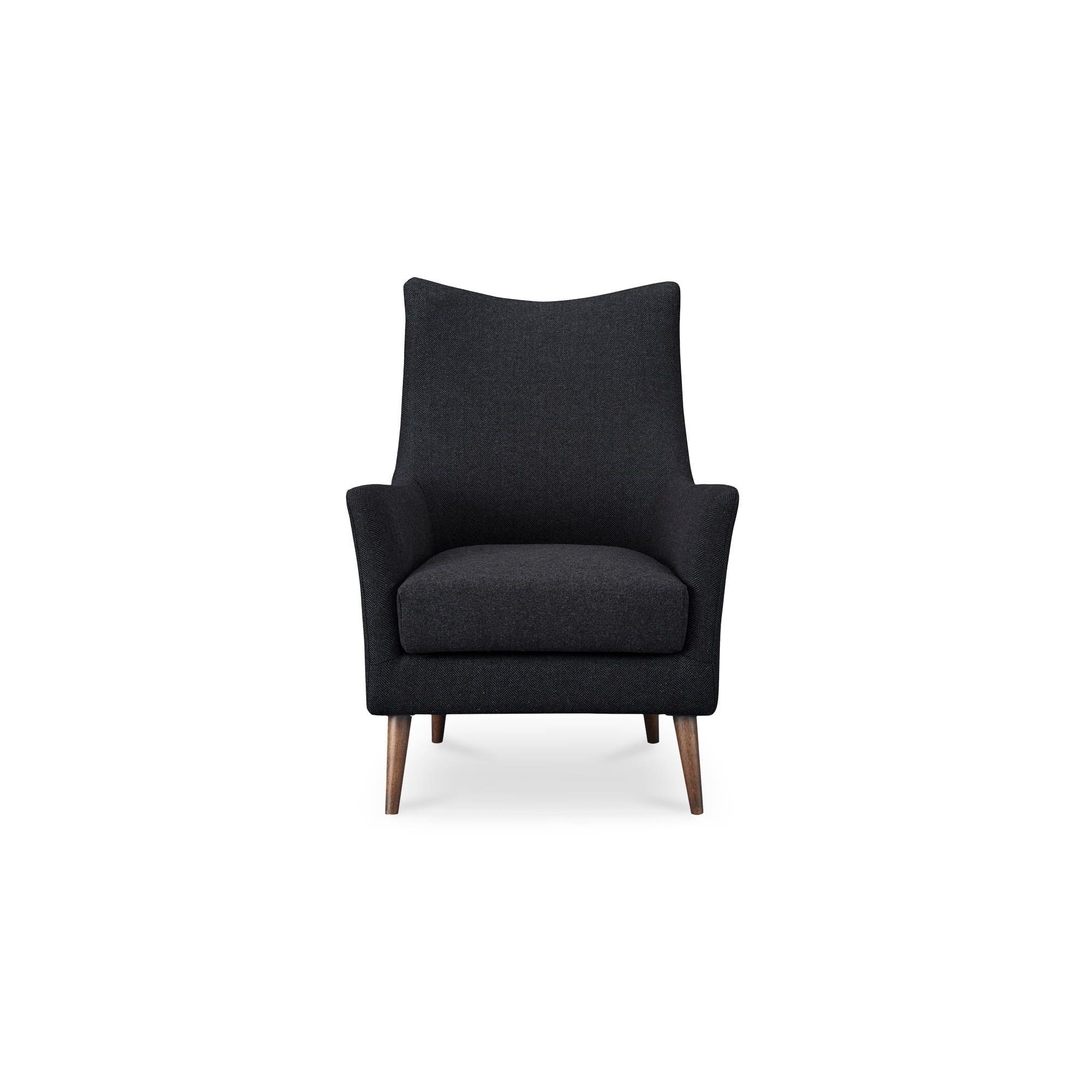 Moe's Home Collection Fisher Charcoal Armchair - Image 2