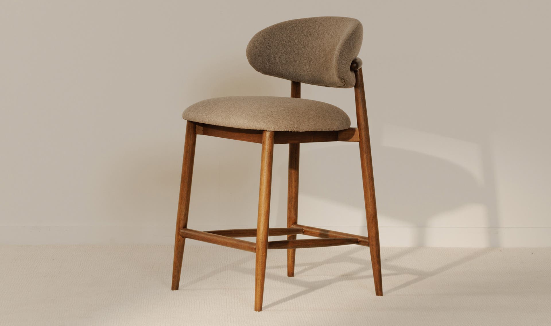 Moe's Home Ellie Counter Stool Light Brown - Image 2