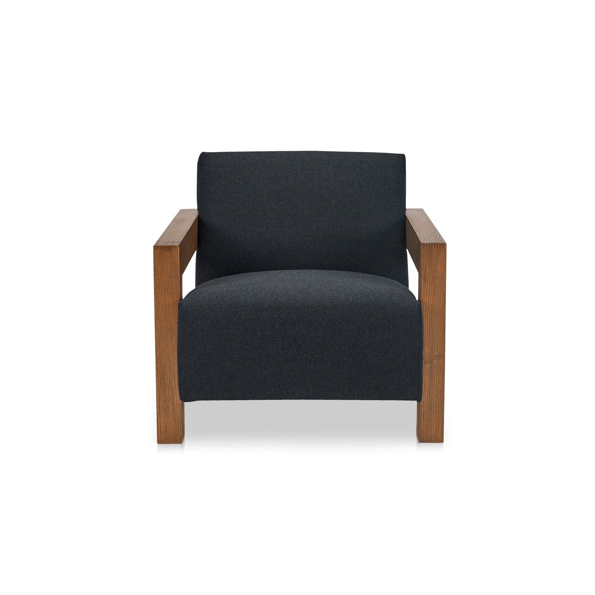 Moe's Home Collection Garnet Charcoal Lounge Chair - Image 1