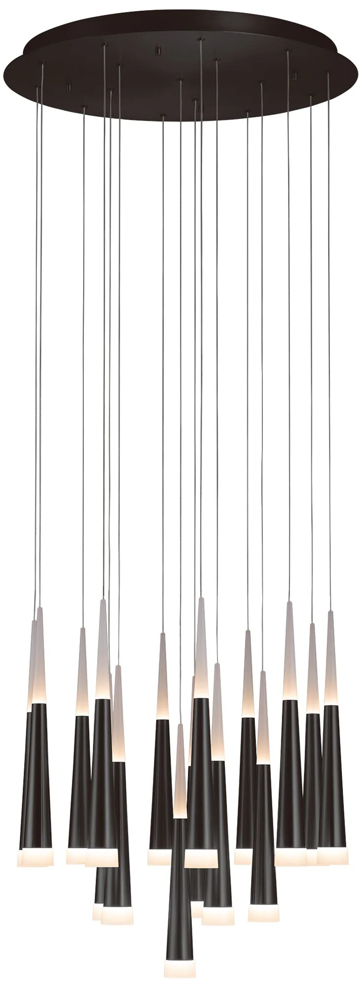 Meteor 25.6 inch Saint Dark Gray Chandelier - Image 1