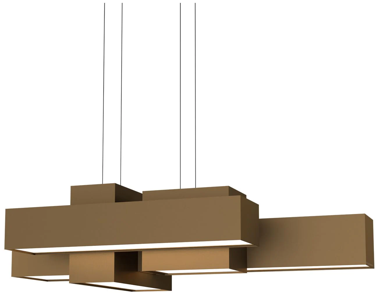 Metro 37" Long Cast Bronze Pendant 0-10V LED - Image 1