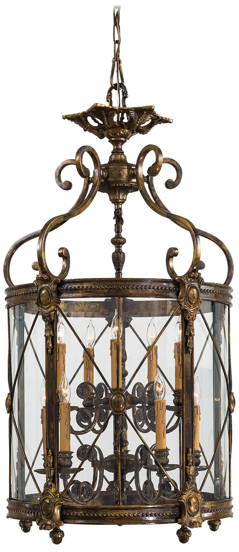 Metropolitan 10-Light 22.04-in Bronze Oxide Pendant with Clear Glass Shades - Image 2