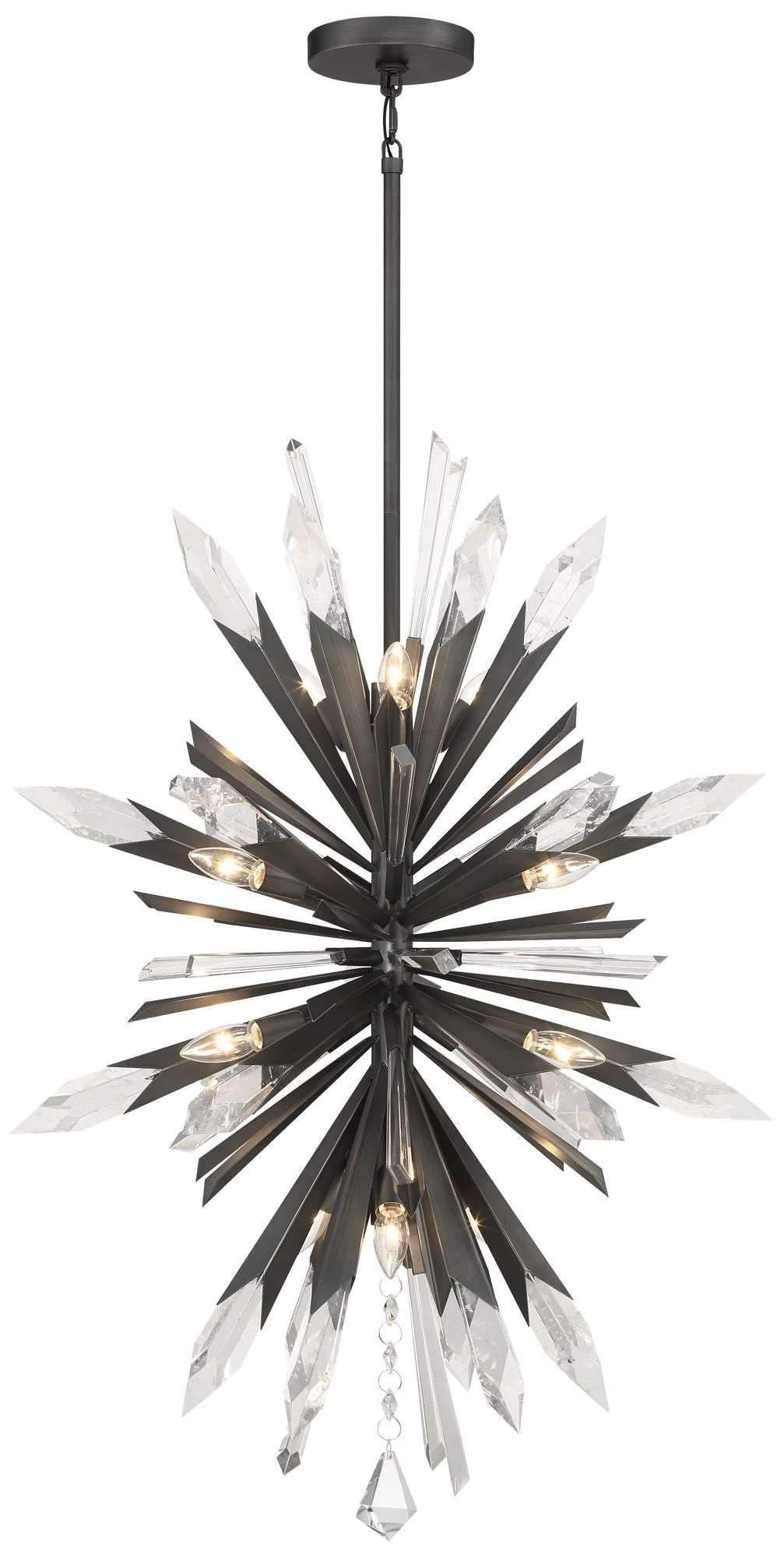 Metropolitan Elsa 12-Light Midnight Graphite Pendant - Image 1