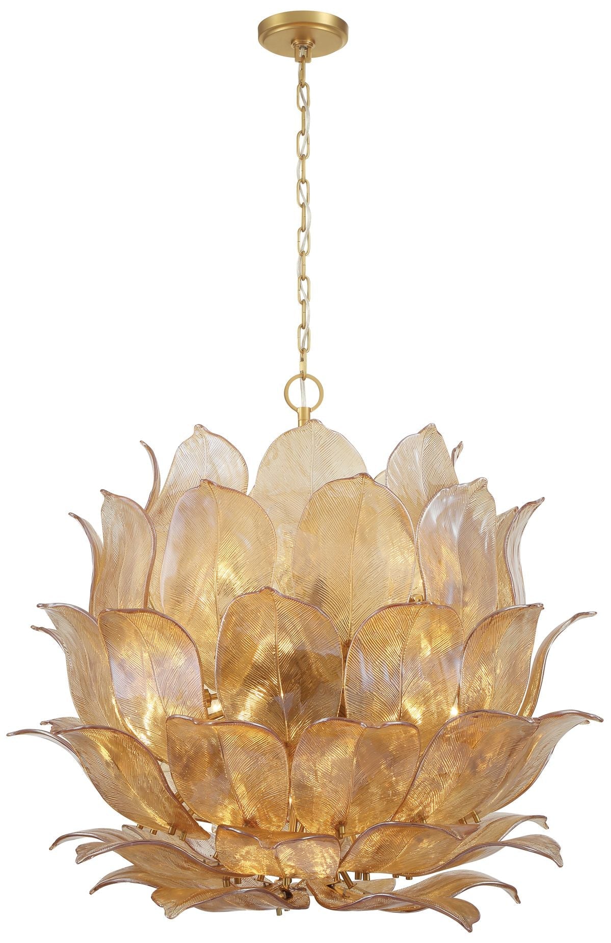 Metropolitan Orchid 24 Light 35.5-in Legacy Brass Indoor Pendant - Image 3