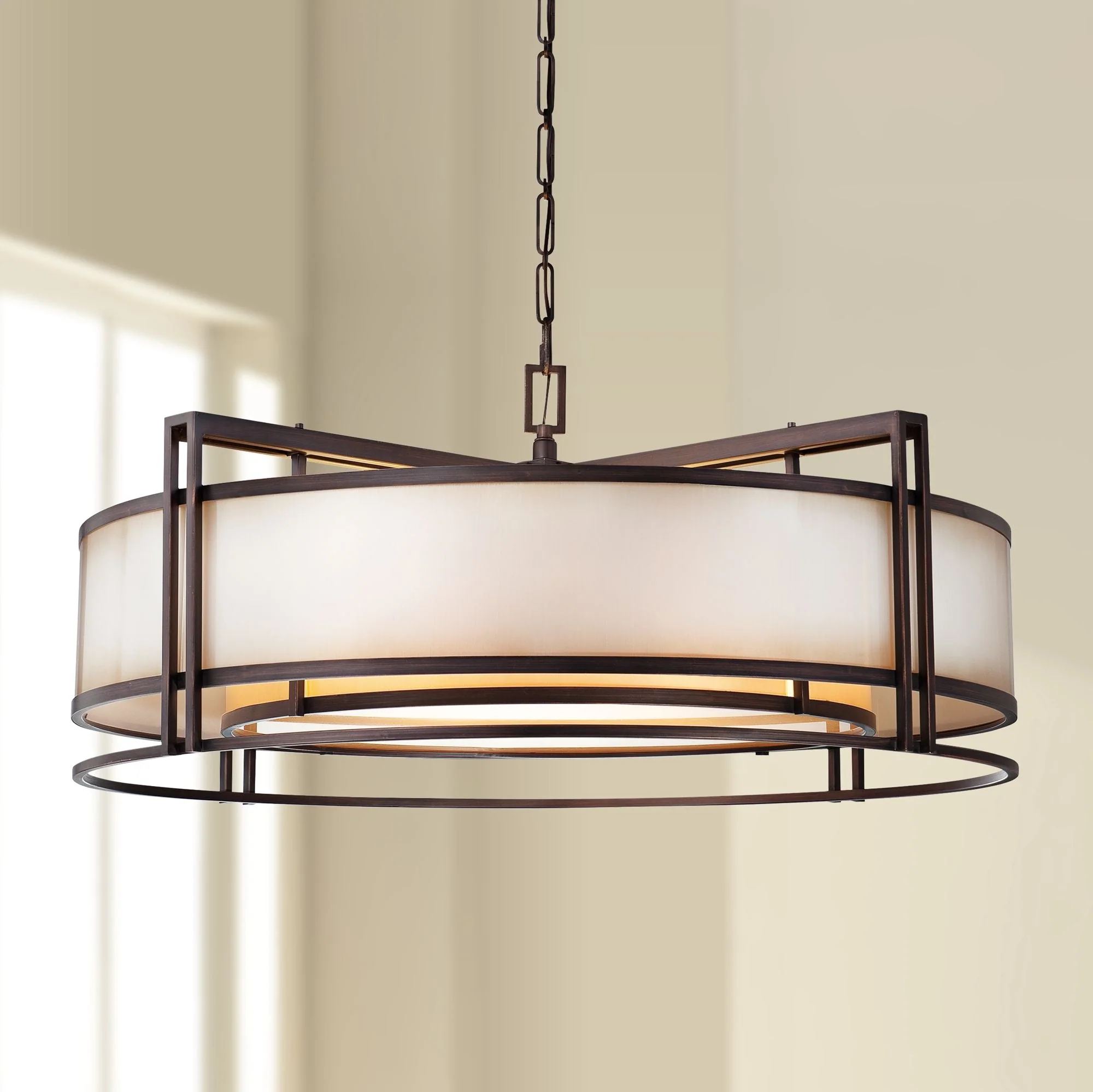 Metropolitan Underscore 36" Wide Bronze 5-Light Pendant Light - Image 1