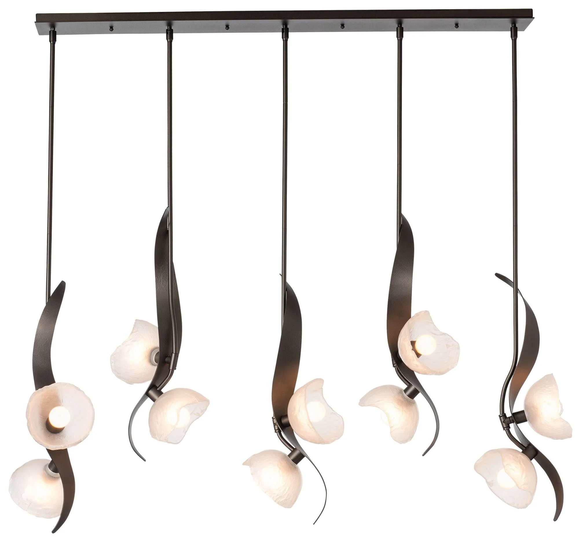 Mika 53.6" Wide 10-Light Oil Rubbed Bronze Pendant - Image 1