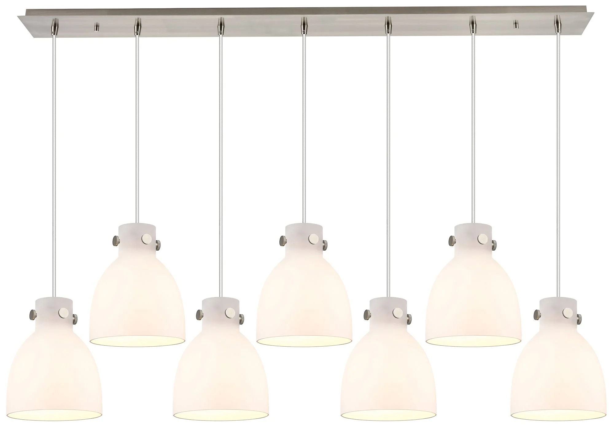 Milan 23.63" Wide 12 Light Brushed Brass Multi Pendant With Clear Shad - Image 1