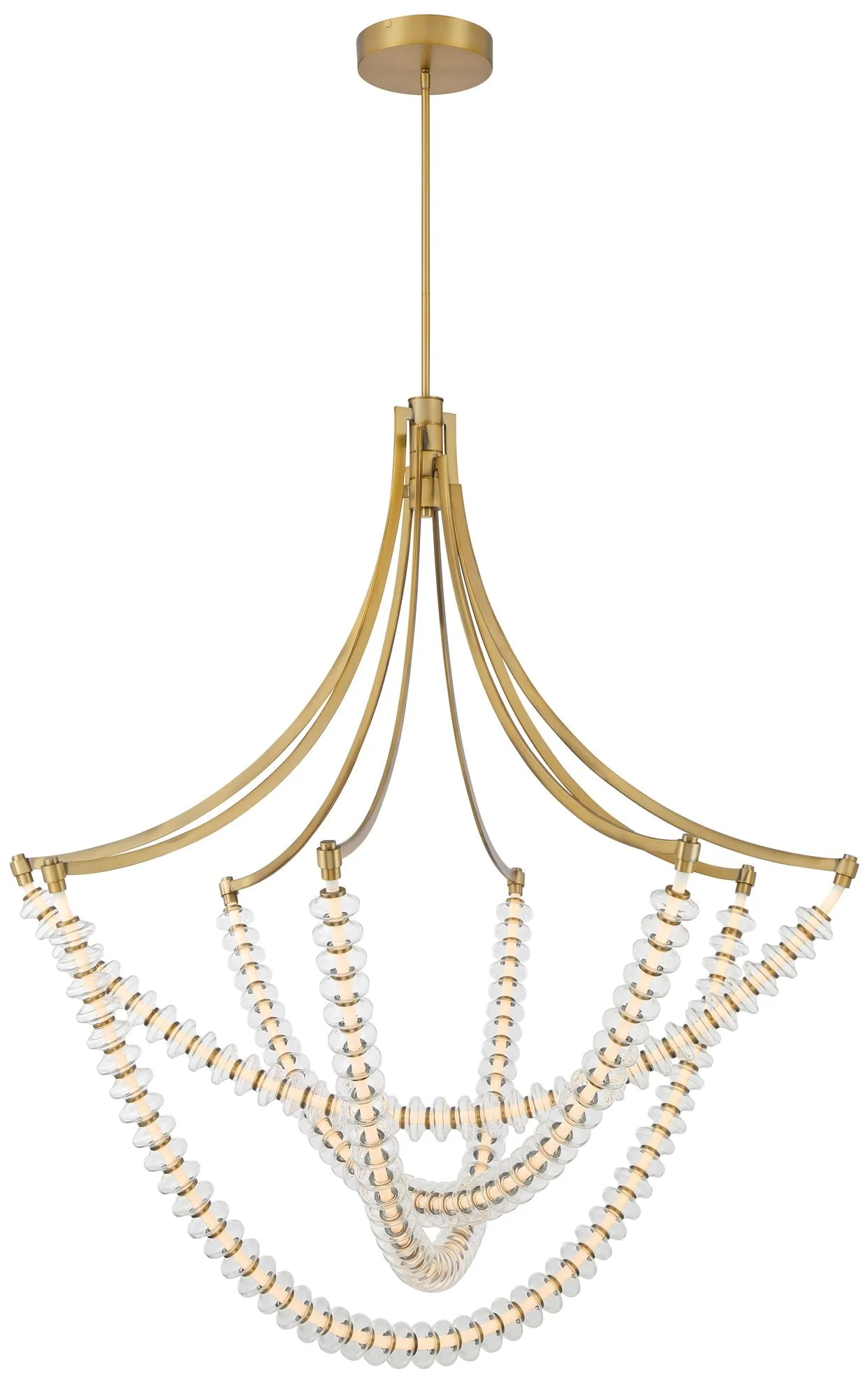 Minka-Lavery Pearl LED 49.25-in Legacy Brass Indoor Chandelier - Image 2