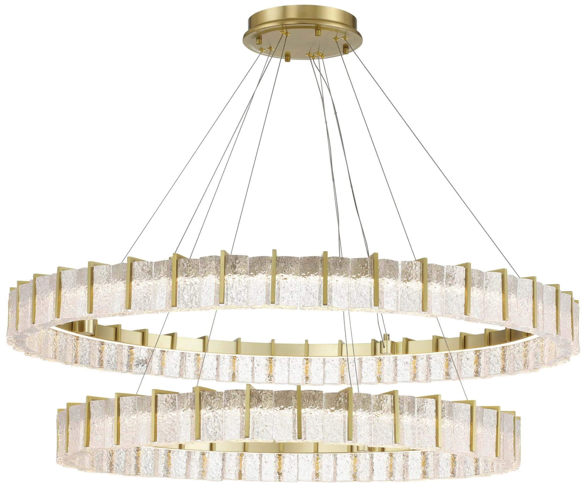 Minka-Lavery Sevryn LED 44.5-in Soft Brass Indoor Chandelier - Image 1