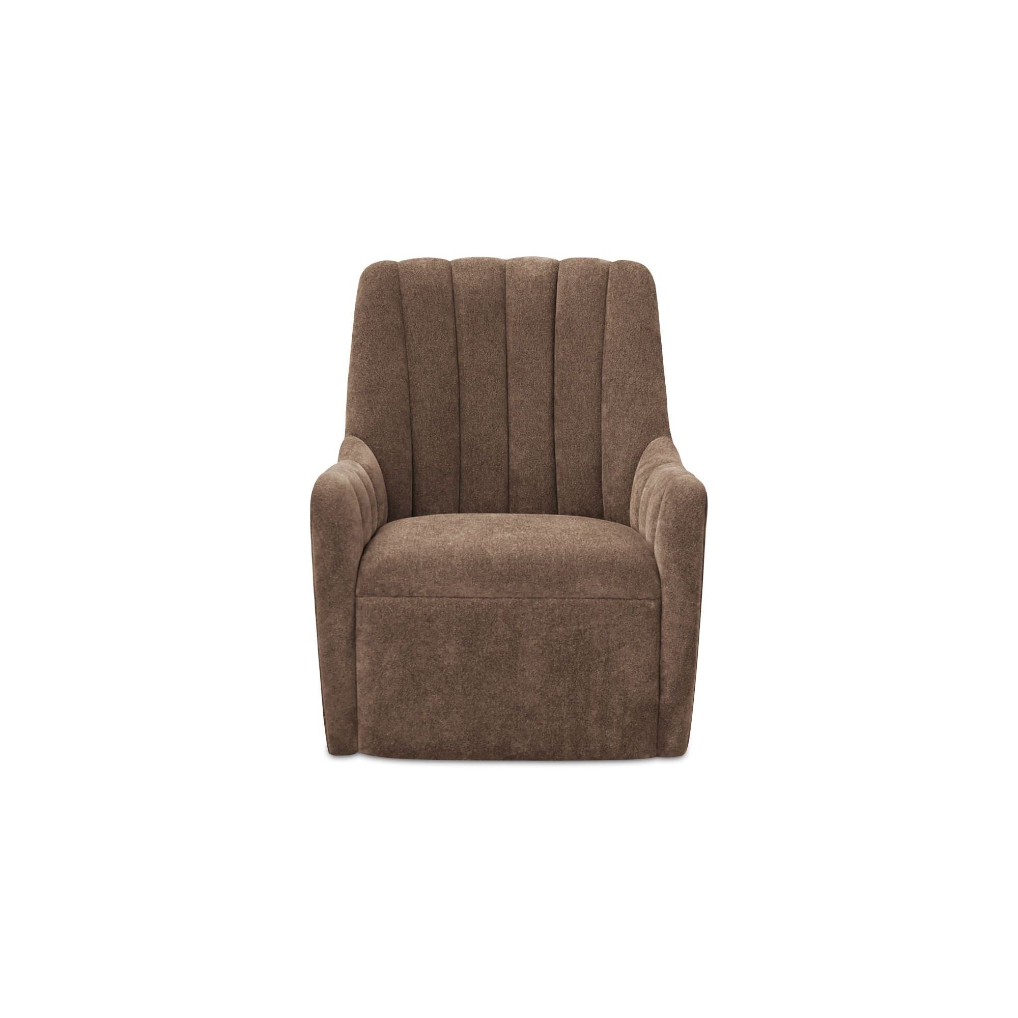 Moe's Home Collection Bowie Cool Brown Swivel Chair - Image 2