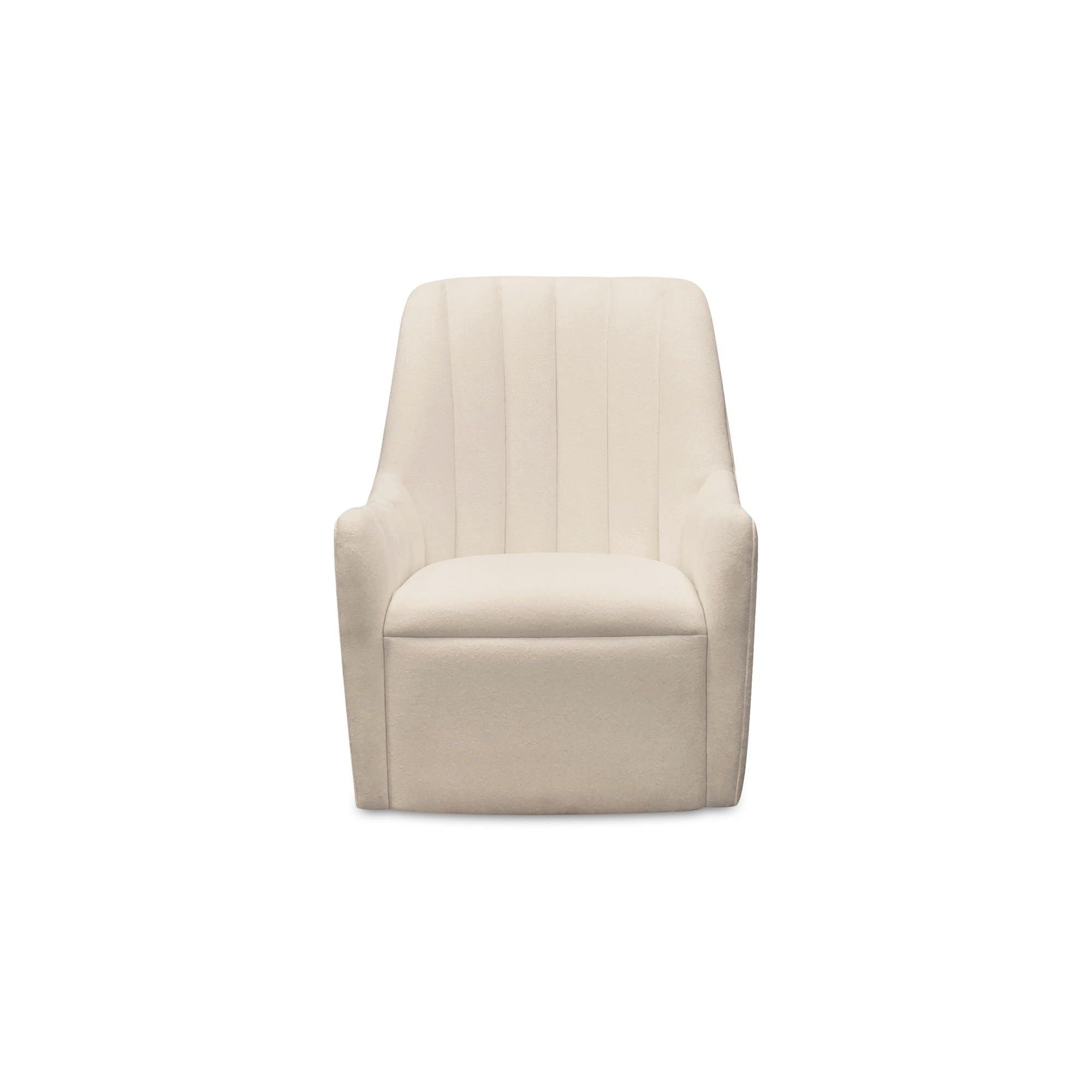 Moe’s Home Collection Bowie White Swivel Chair