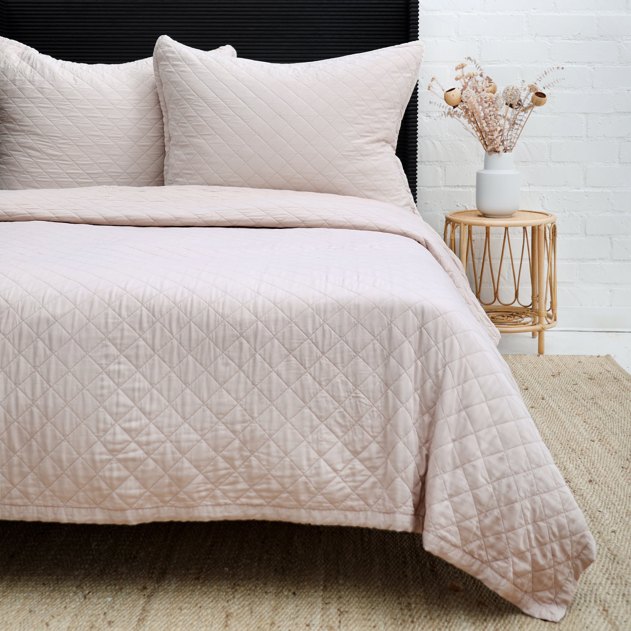 Pom Pom at Home Monaco Sand Bamboo Sateen Coverlet and Shams~ Available In Twin, Queen and King Sizes