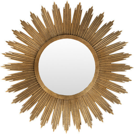 Surya Wall Decor & Mirrors Altair Modern Wall Mirror Gold Finish MRR-1006 - Image 1