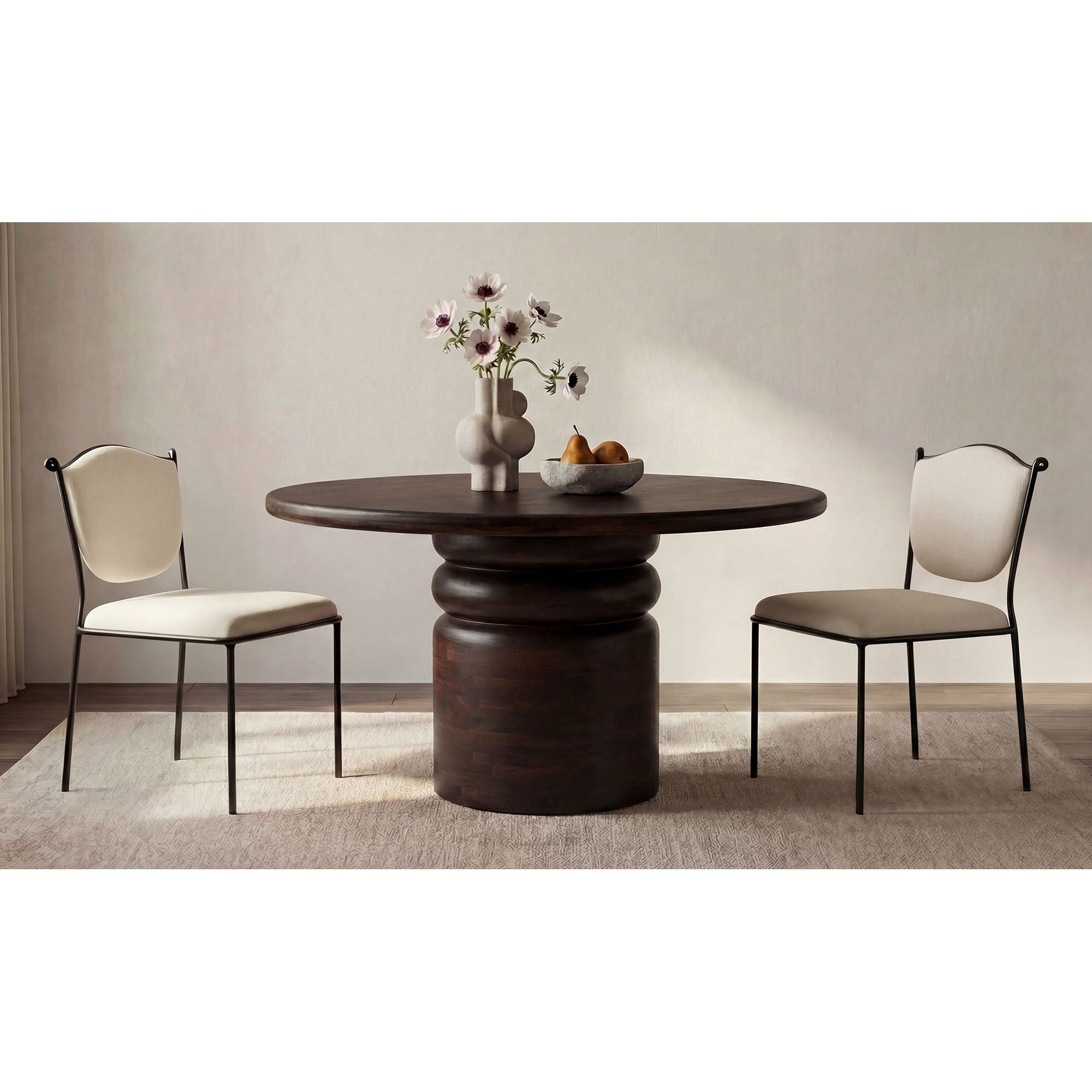 Moe's Home Ferris Dining Chair Cream - Image 2