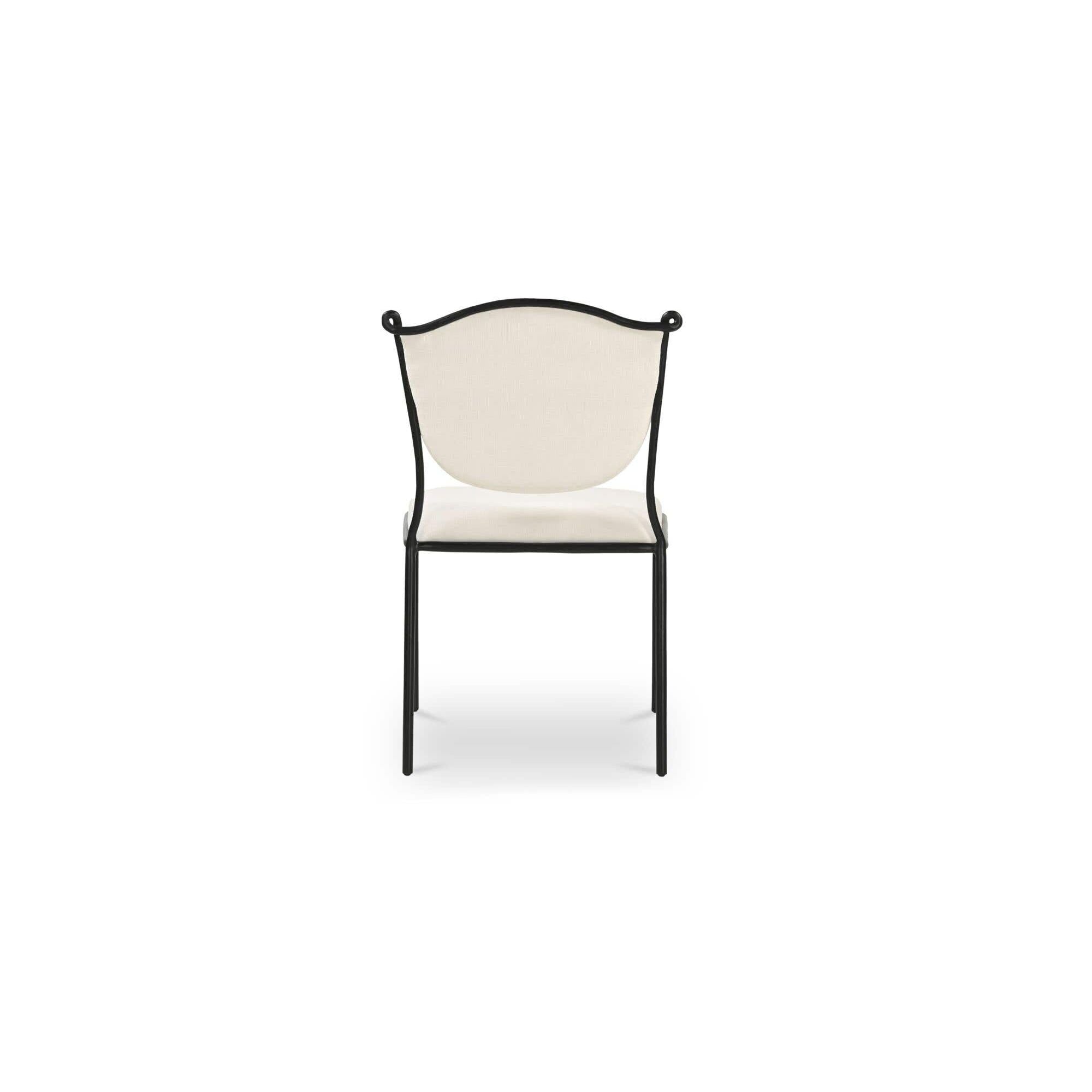 Moe's Home Ferris Dining Chair Cream - Image 3