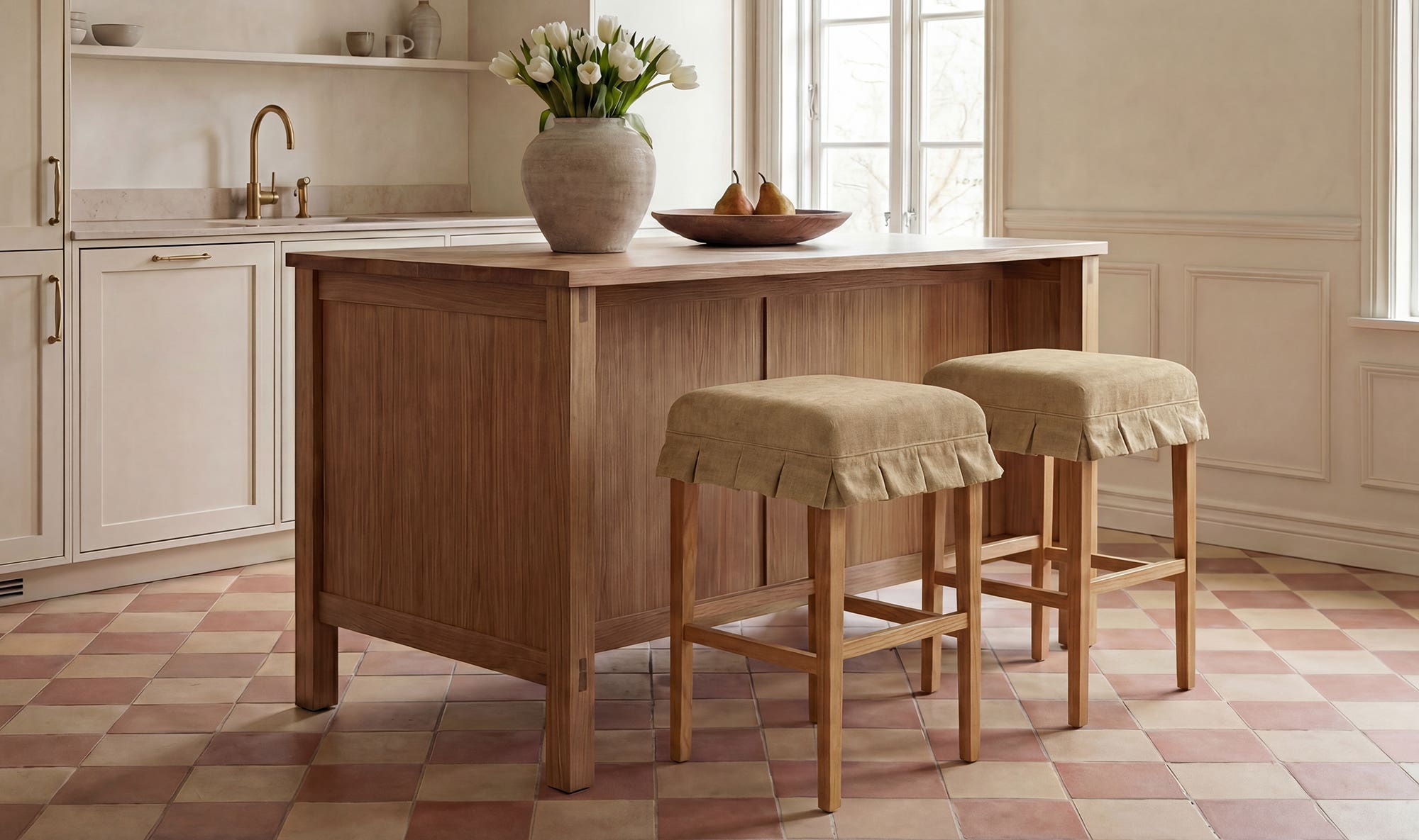 Moe's Home Anna Counter Stool Light Brown - Image 2