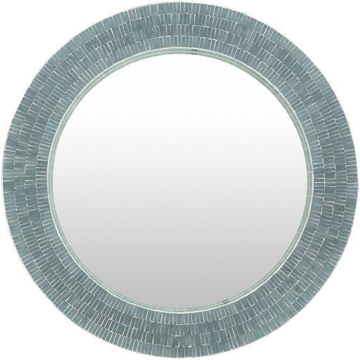 Surya Wall Decor & Mirrors Natalia Modern Round Wall Mirror Gray Finish NAA-001 - Image 3