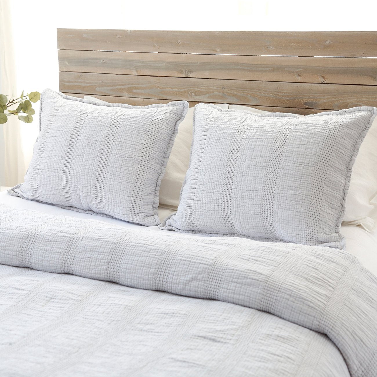 Pom Pom at Home Nantucket Grey Matelasse Coverlet and Pillow Shams ~ Available in Twin, Queen and King Sizes - Image 1