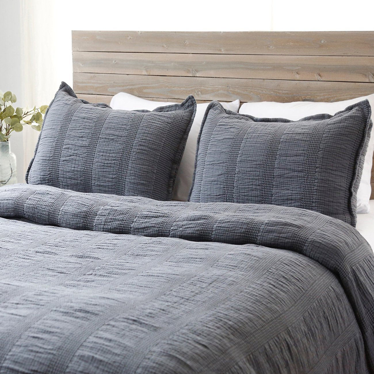 Pom Pom at Home Nantucket Midnight Matelasse Coverlet and Pillow Shams ~ Available in Twin, Queen and King Sizes - Image 1