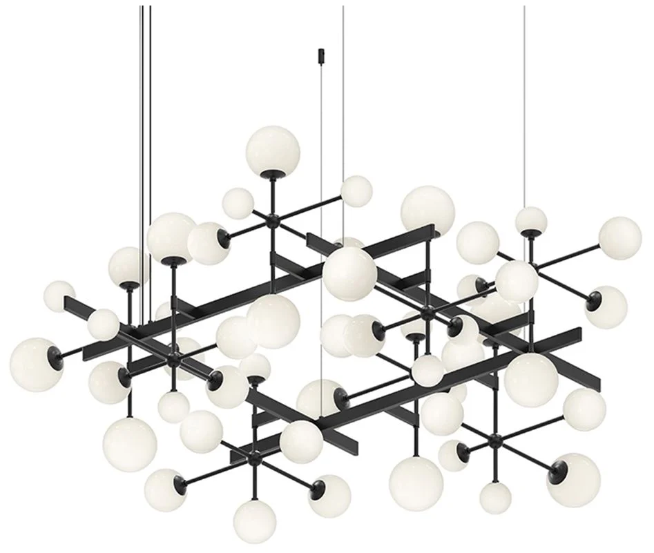 Nebula Square LED Pendant - Satin Black - Image 1
