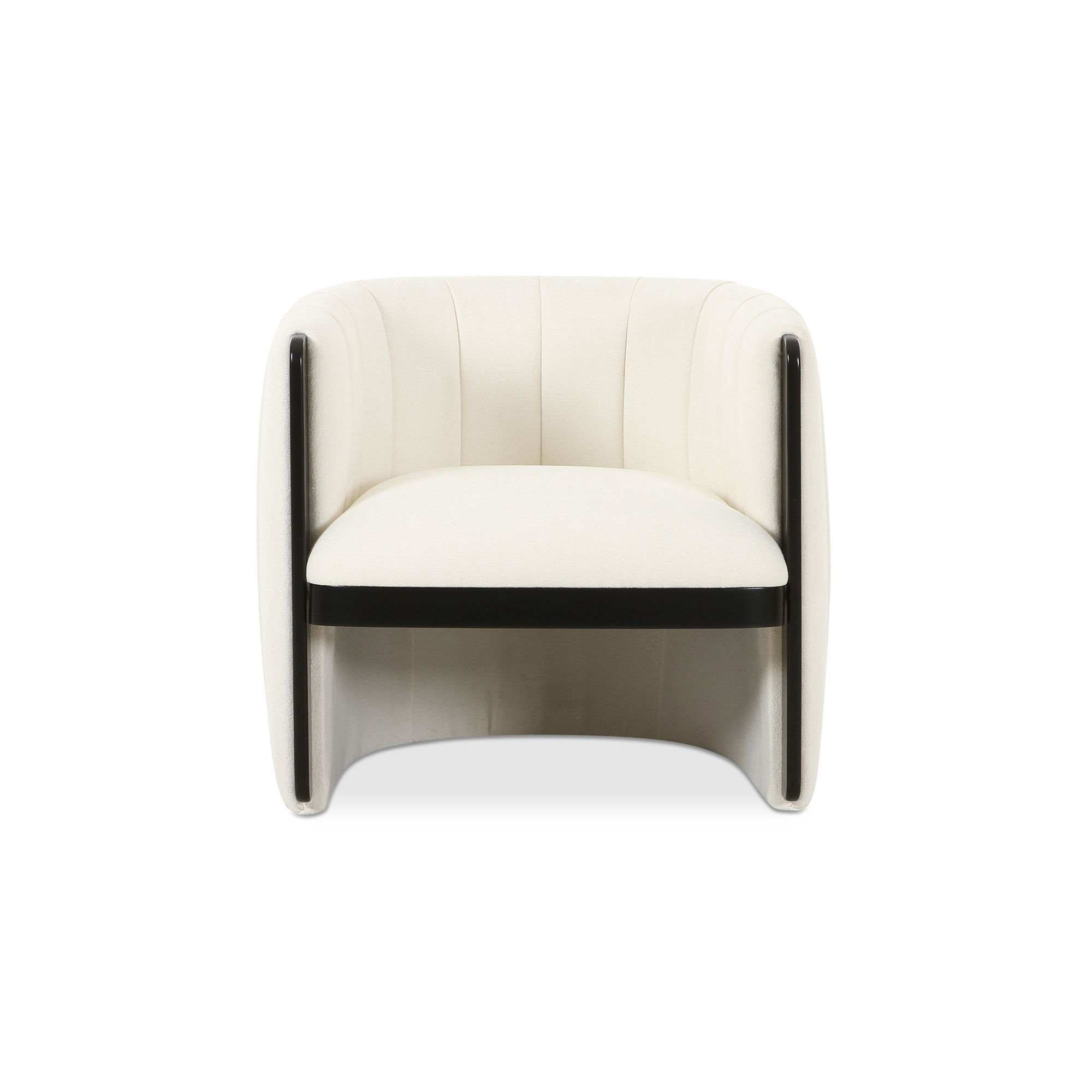 Moe’s Home Collection Francis White Accent Chair - Image 1
