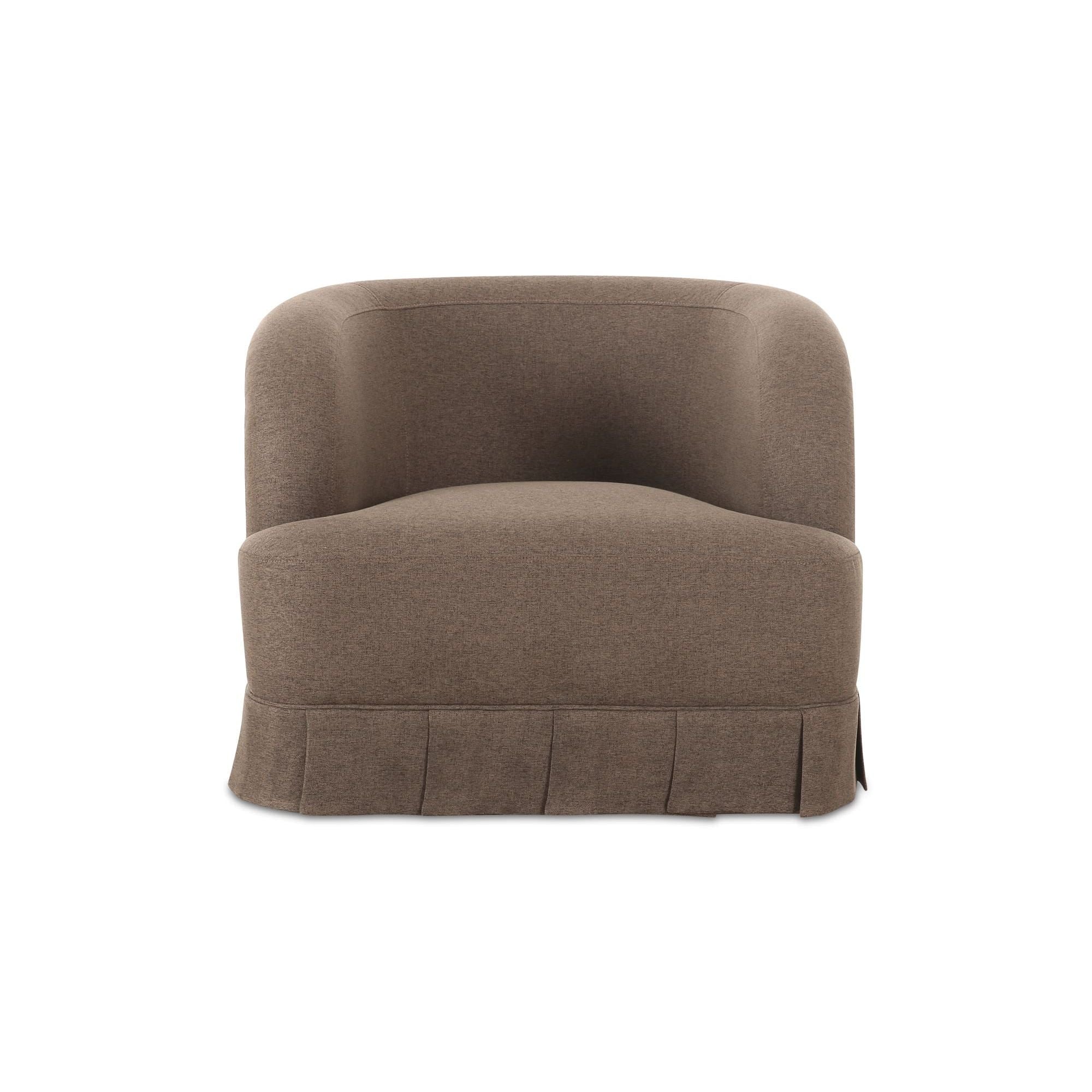 Moe's Home Collection Maren Brown Swivel Chair - Image 1