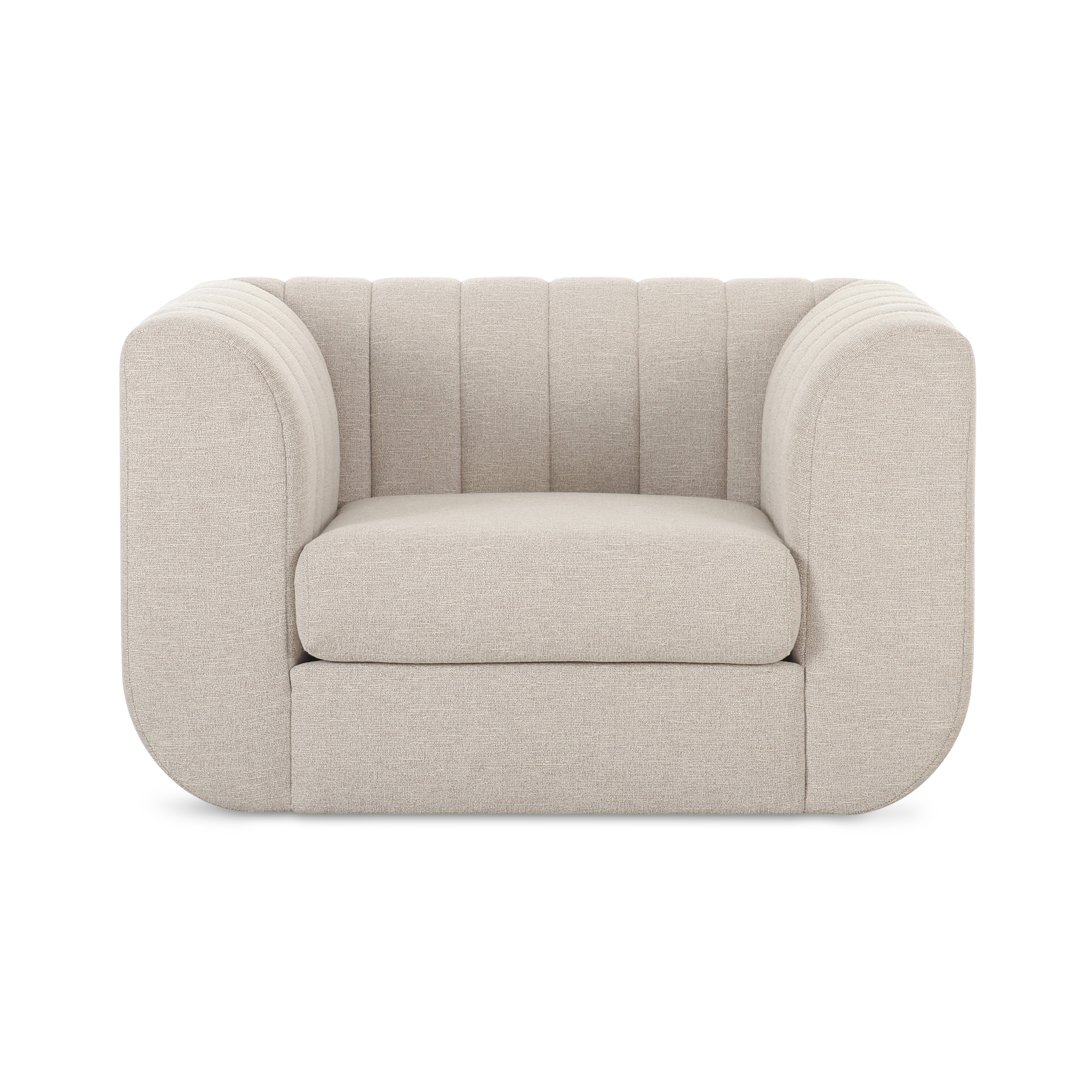 Moe’s Home Collection Rosy Oatmeal Lounge Chair - Image 2