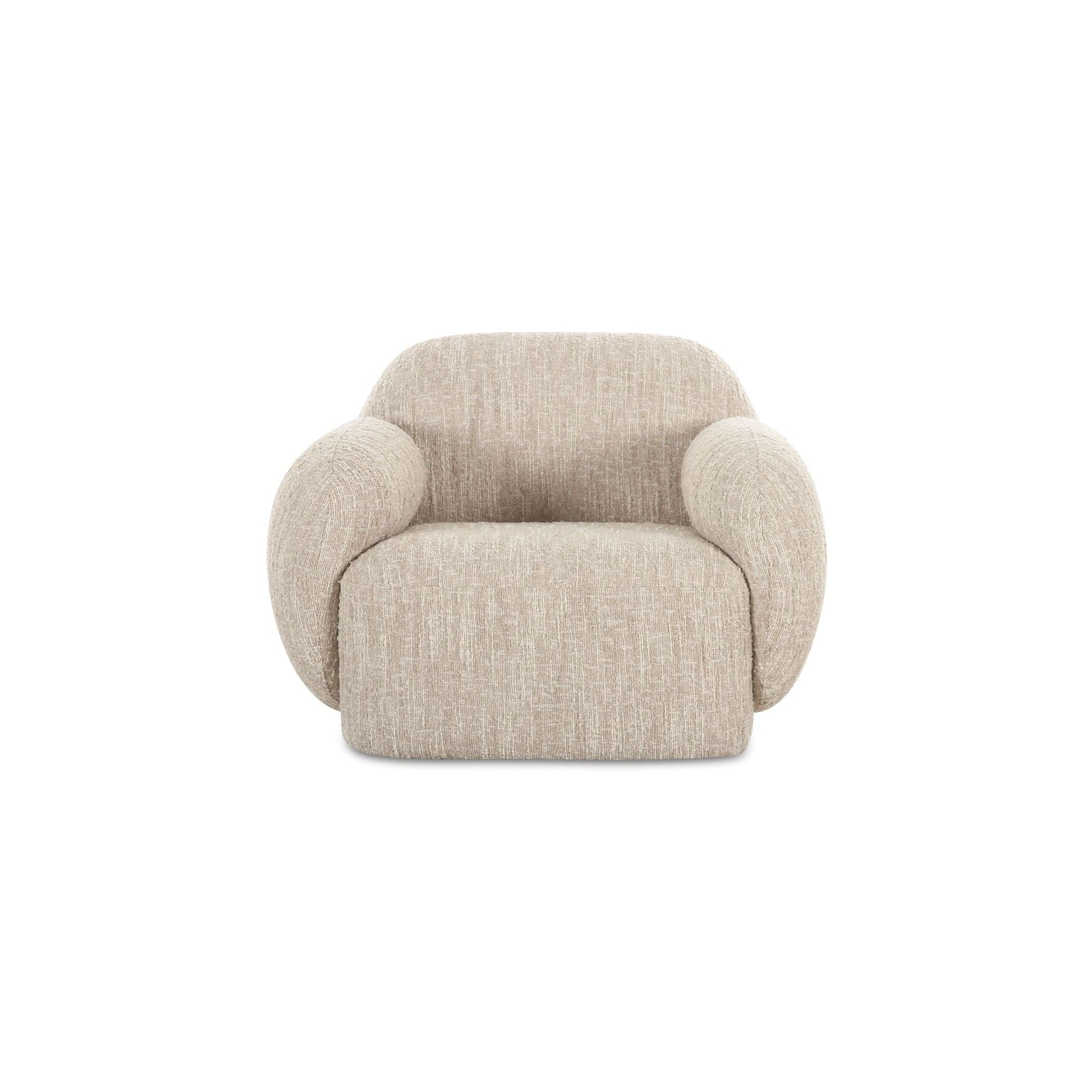 Moe's Home Collection Hazel Off White Lounge Chair - Image 1