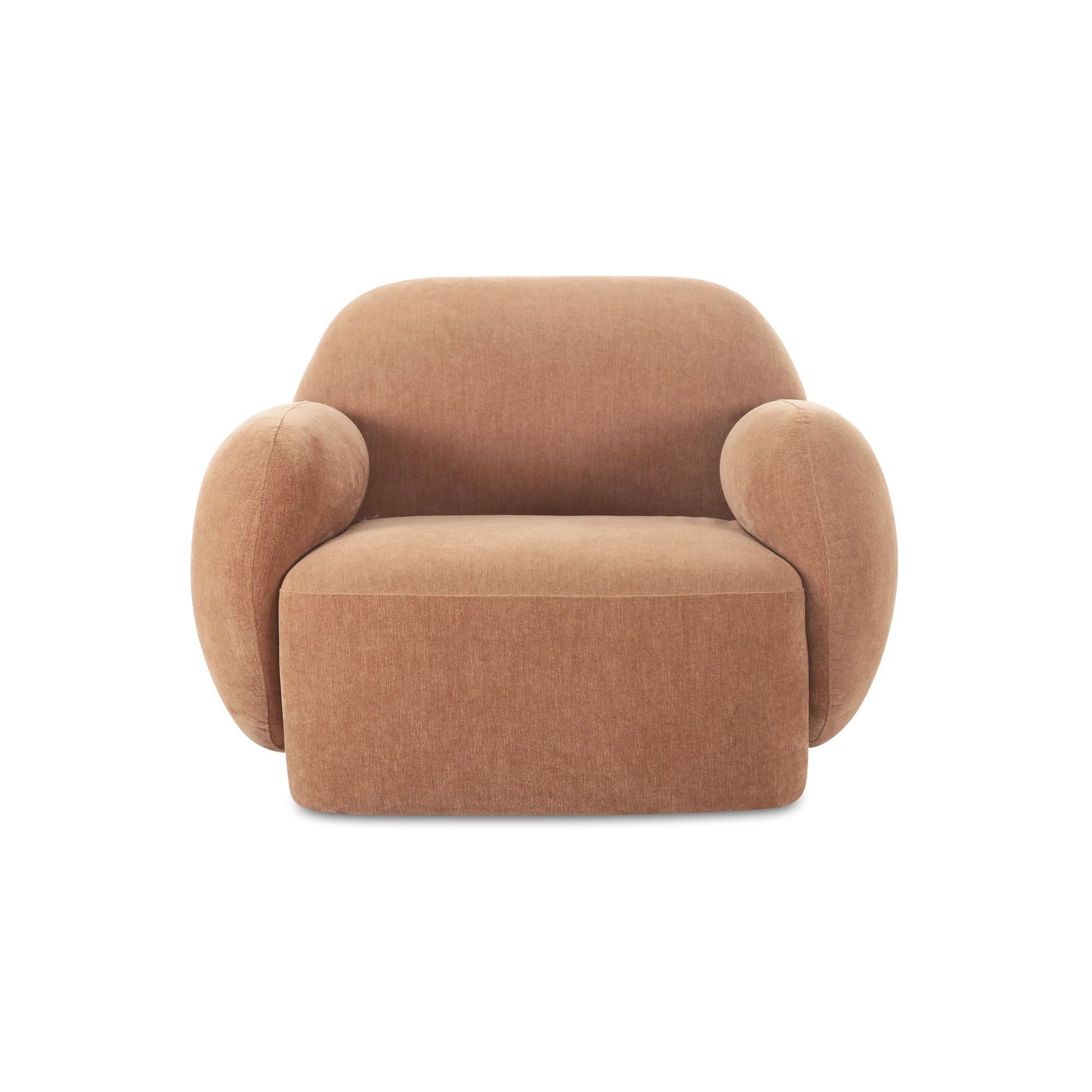 Moe’s Home Collection Hazel Copper Velvet Lounge Chair