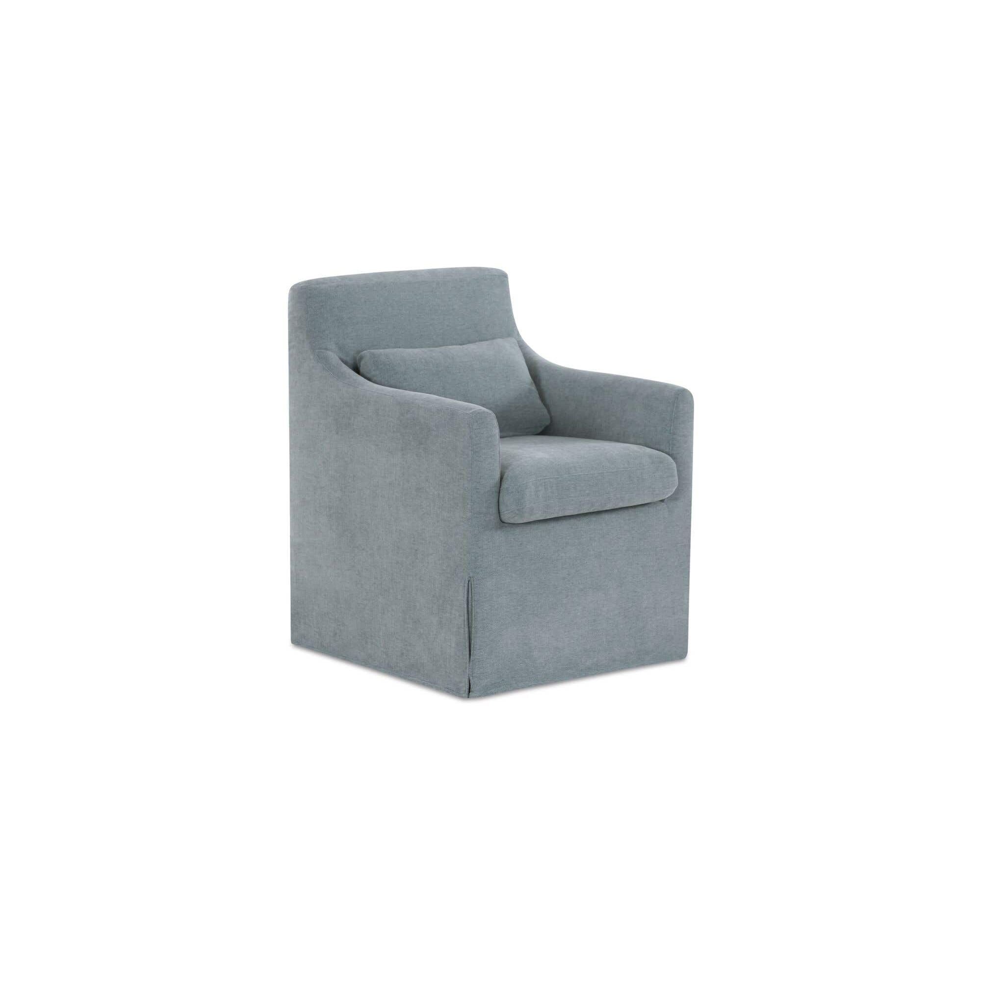 Moe's Home Lydia Slipcover Dining Chair Blue - Image 3