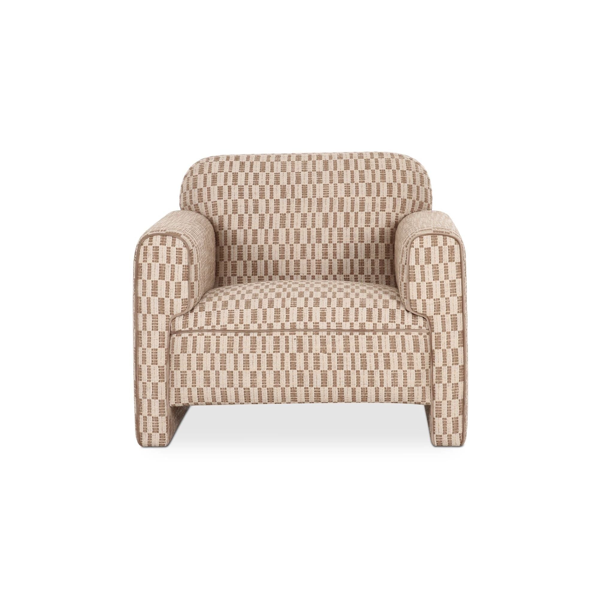 Moe's Home Collection Leo Taupe Accent Chair - Image 1