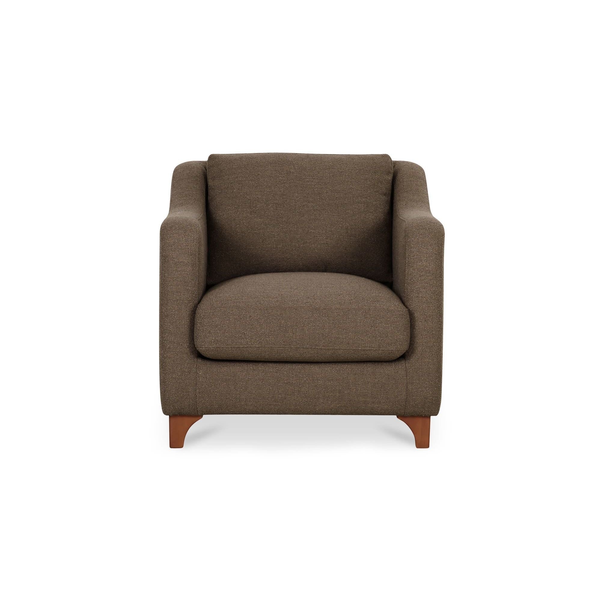 Moe's Home Collection Hewitt Warm Grey Accent Chair - Image 1