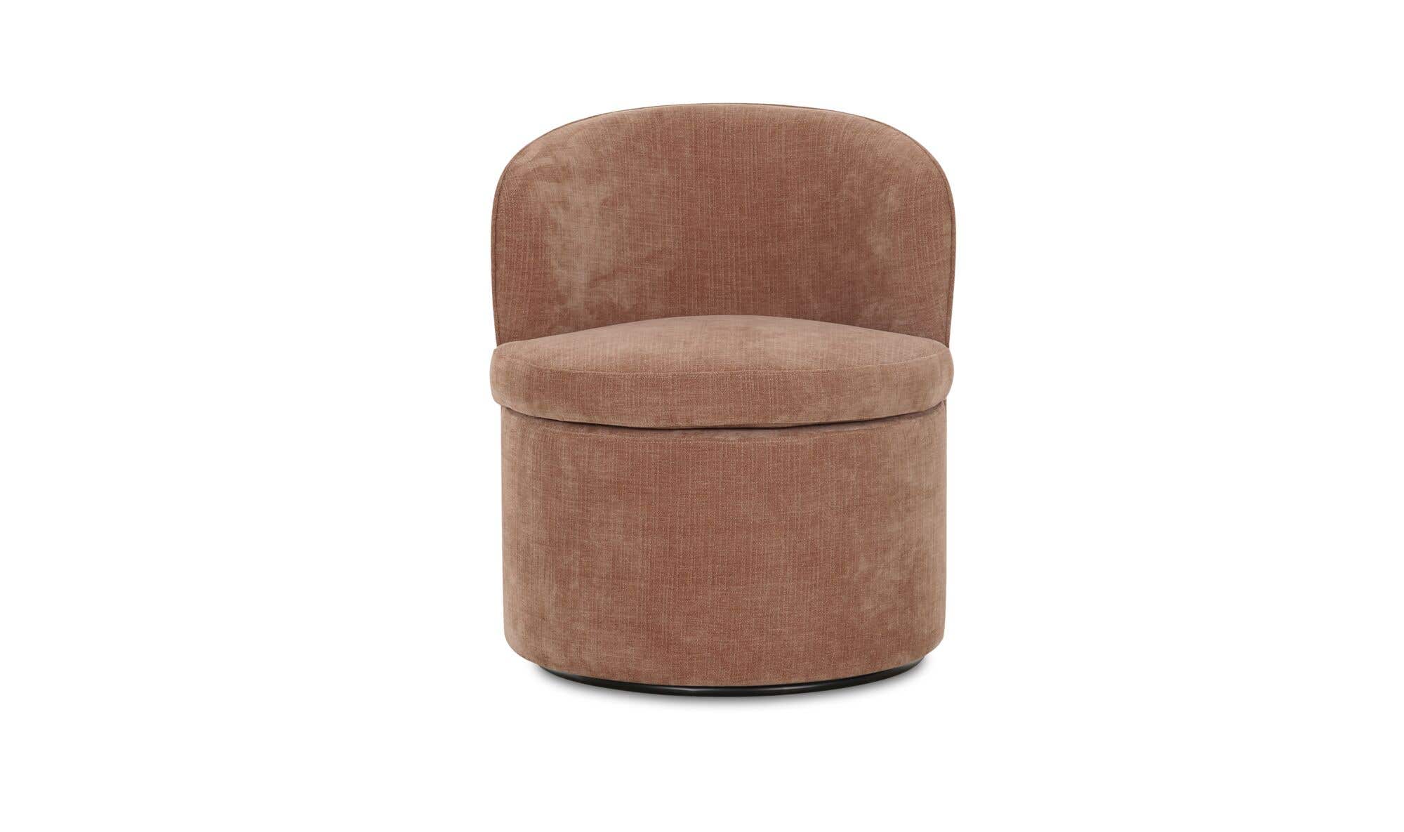 Moe's Home Dane Swivel Dining Chair Heritage Pink - Image 1