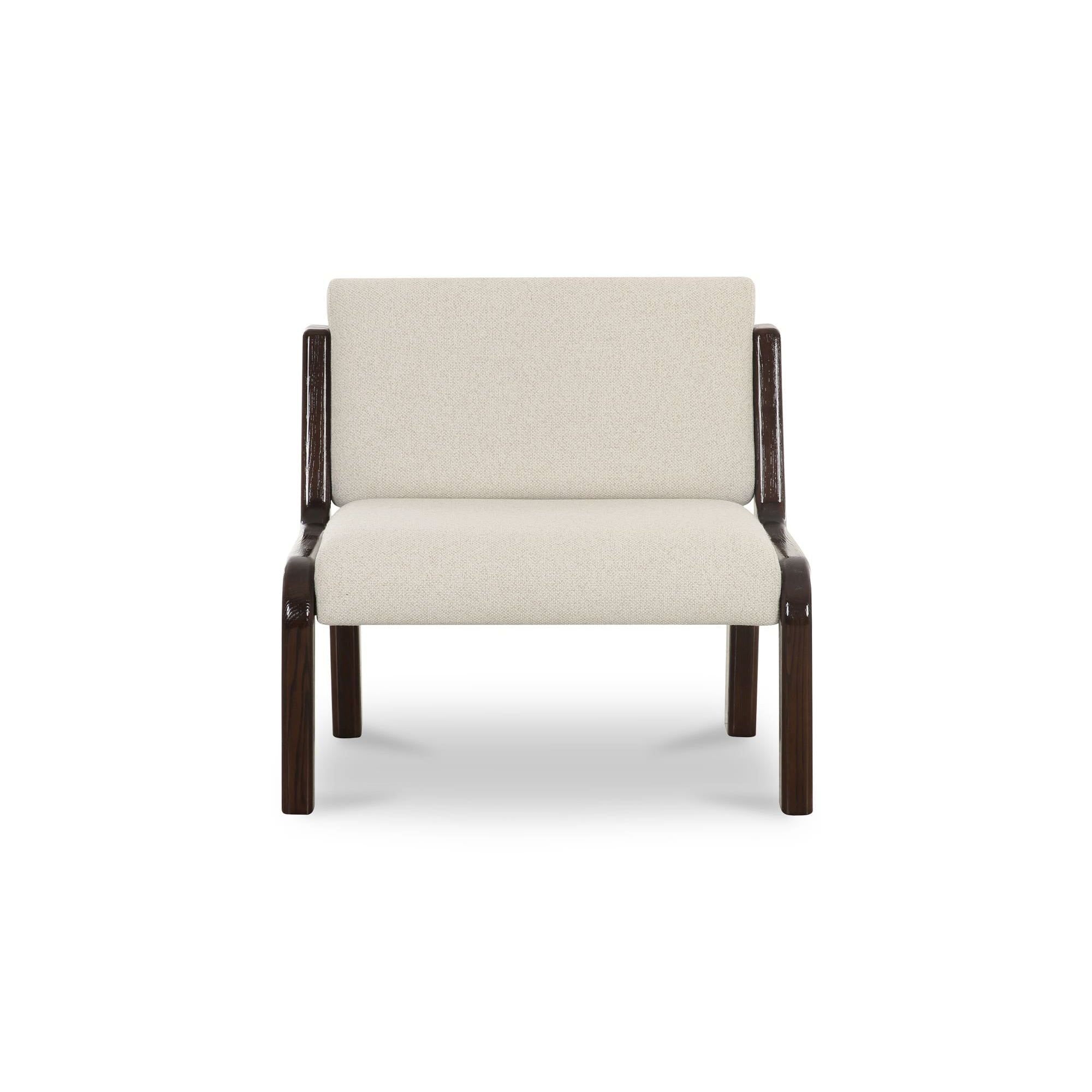 Moe’s Home Collection Edie Flecked Ivory Accent Chair
