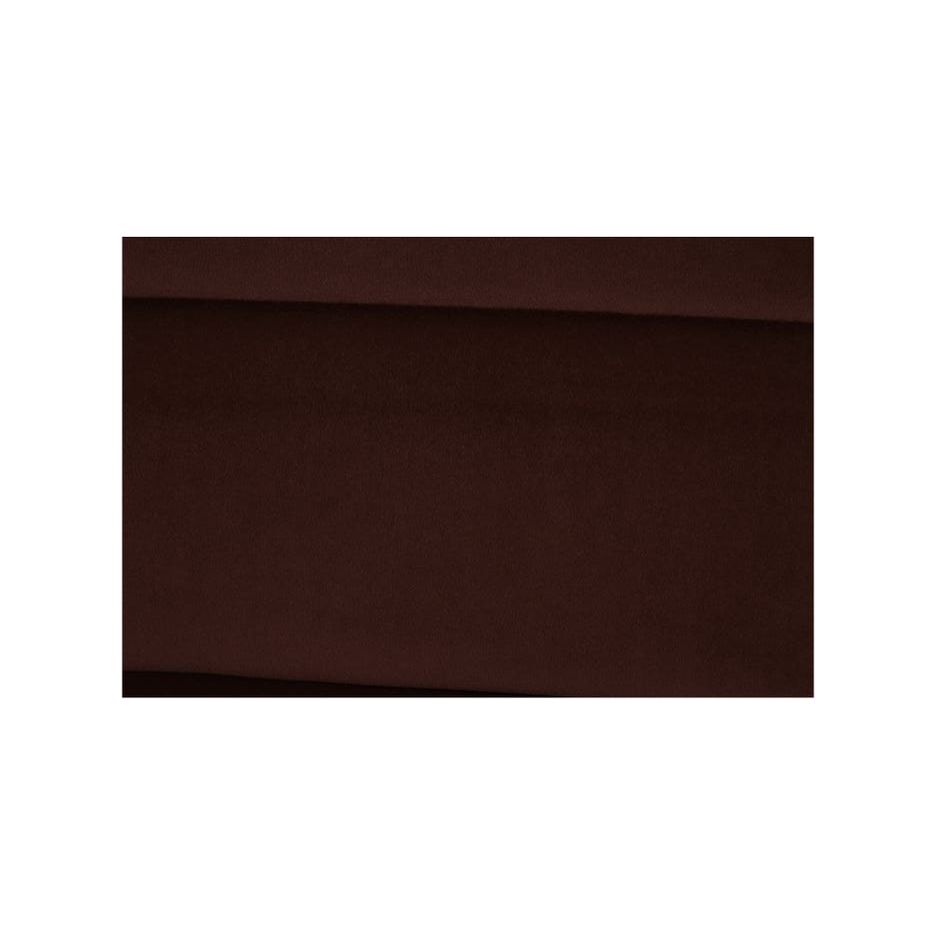 Moe’s Home Collection Verity Warm Brown Velvet Chaise - Image 2