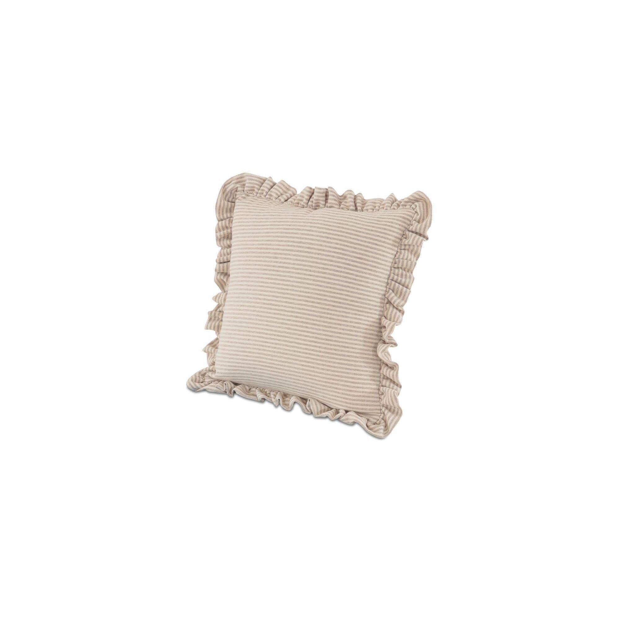 Moe's Home Betty 20 Inch Cushion Beige Stripe - Image 3