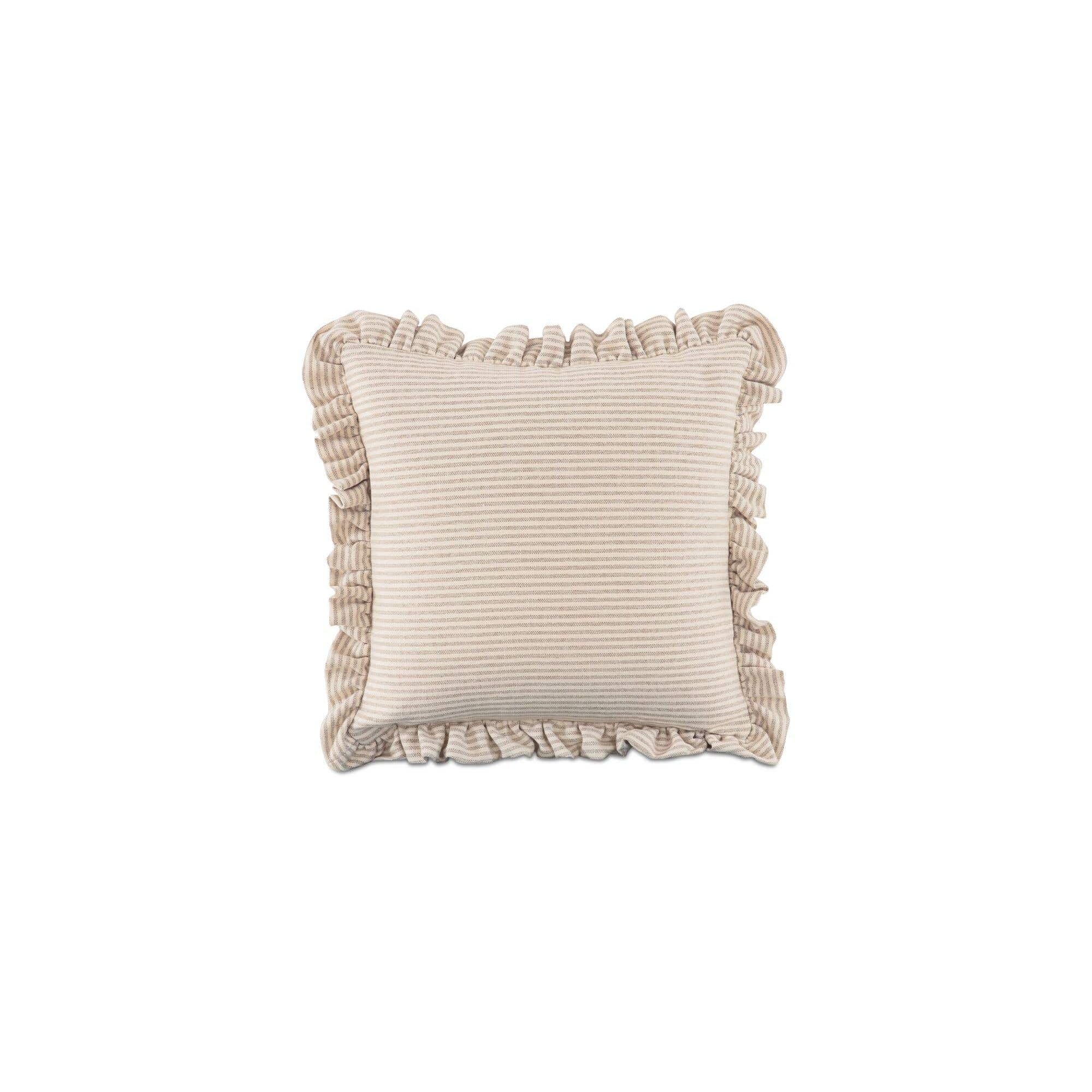 Moe’s Home Betty 20 Inch Cushion Beige Stripe