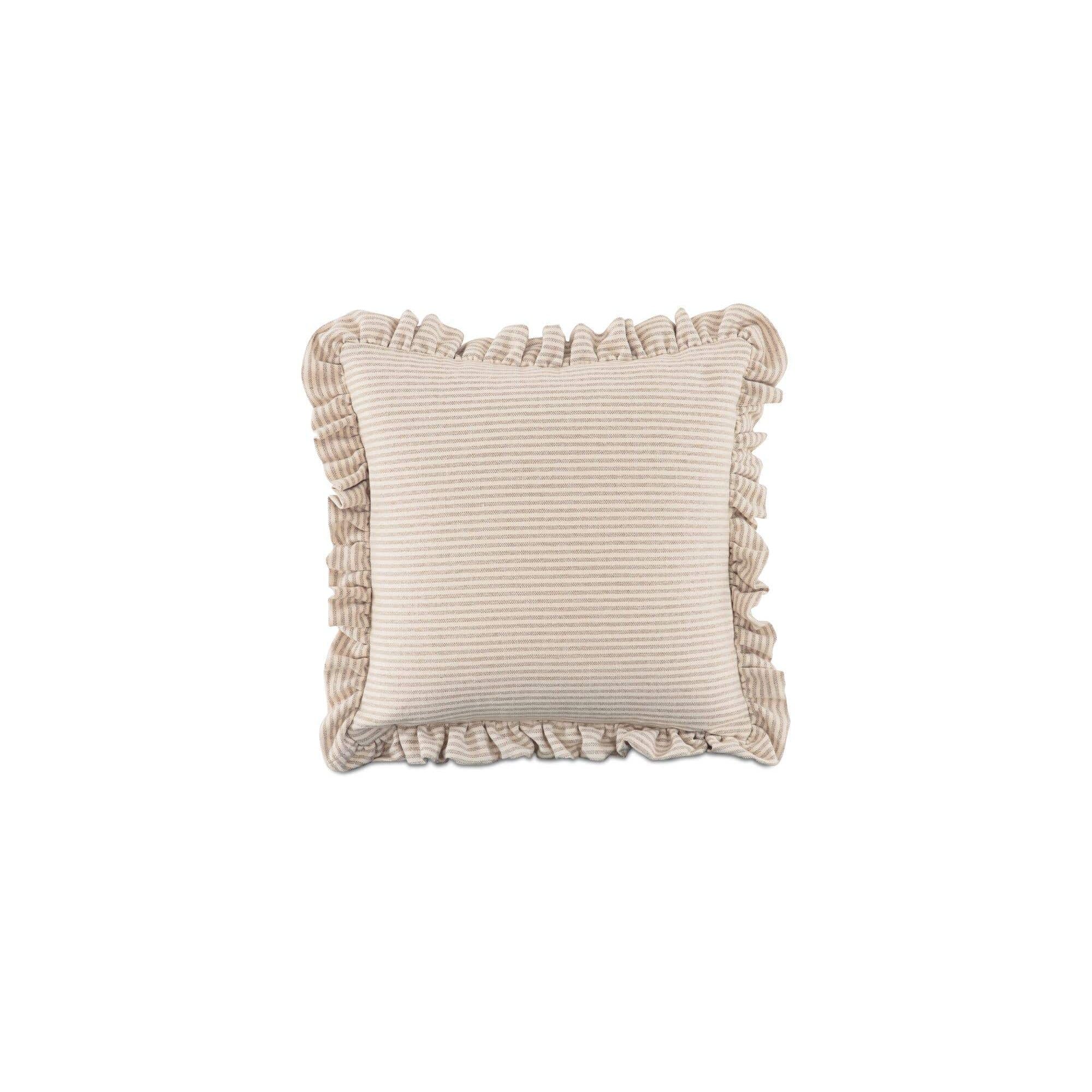 Moe’s Home Betty 25 Inch Cushion Beige Stripe