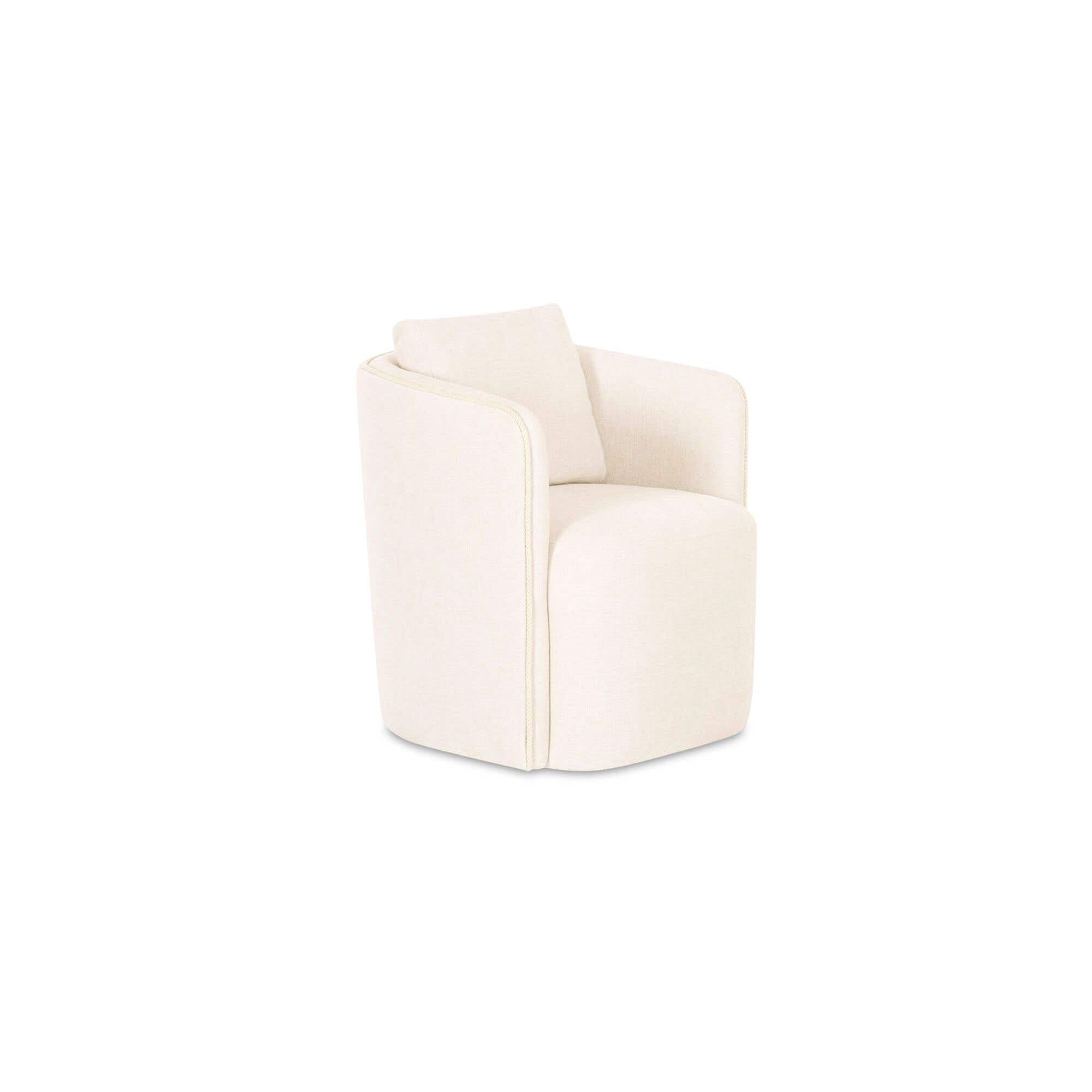 Moe's Home Cecil Dining Chair Warm White - Image 3