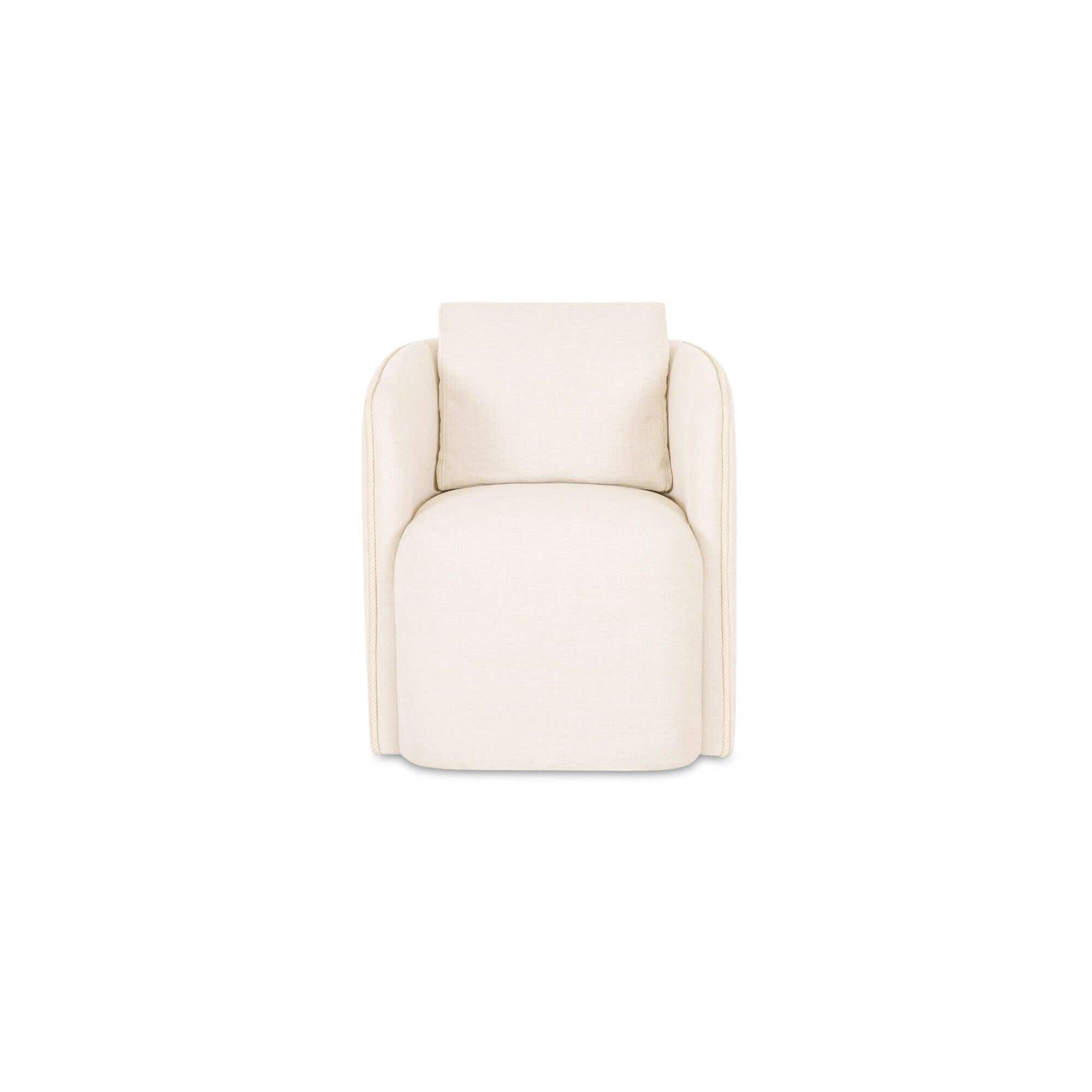 Moe's Home Cecil Dining Chair Warm White - Image 1