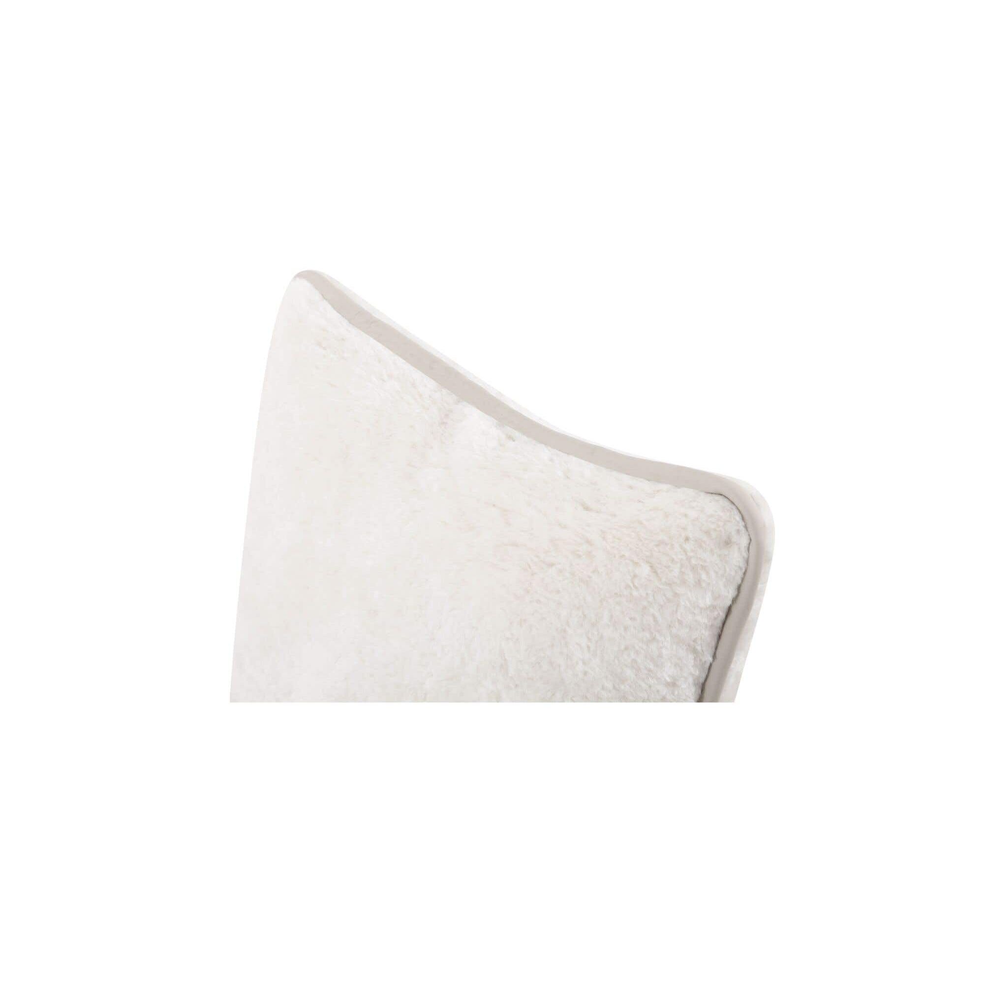 Moe's Home Carr 25In Cushion Faux Fur Cream - Image 3