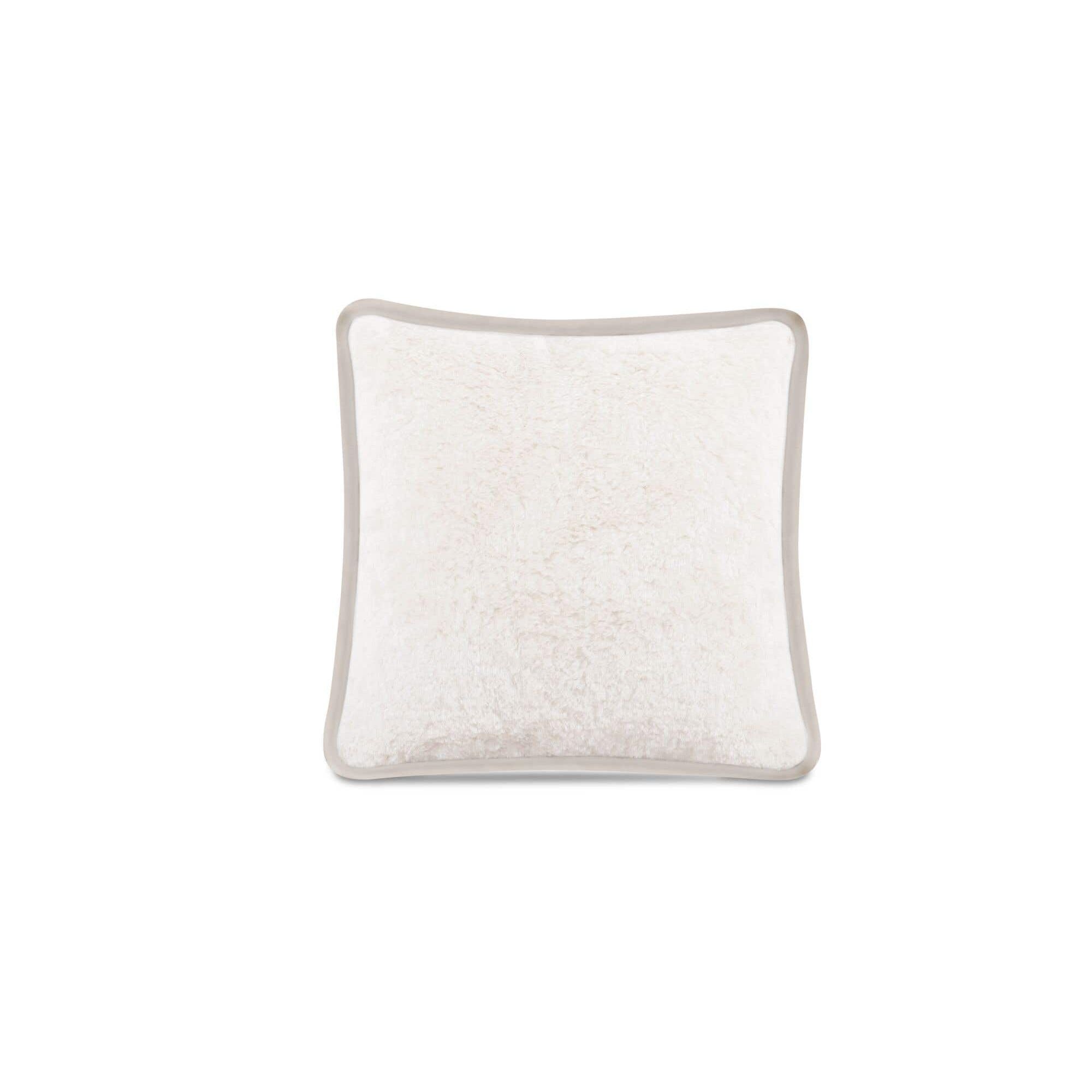Moe's Home Carr 25In Cushion Faux Fur Cream - Image 1